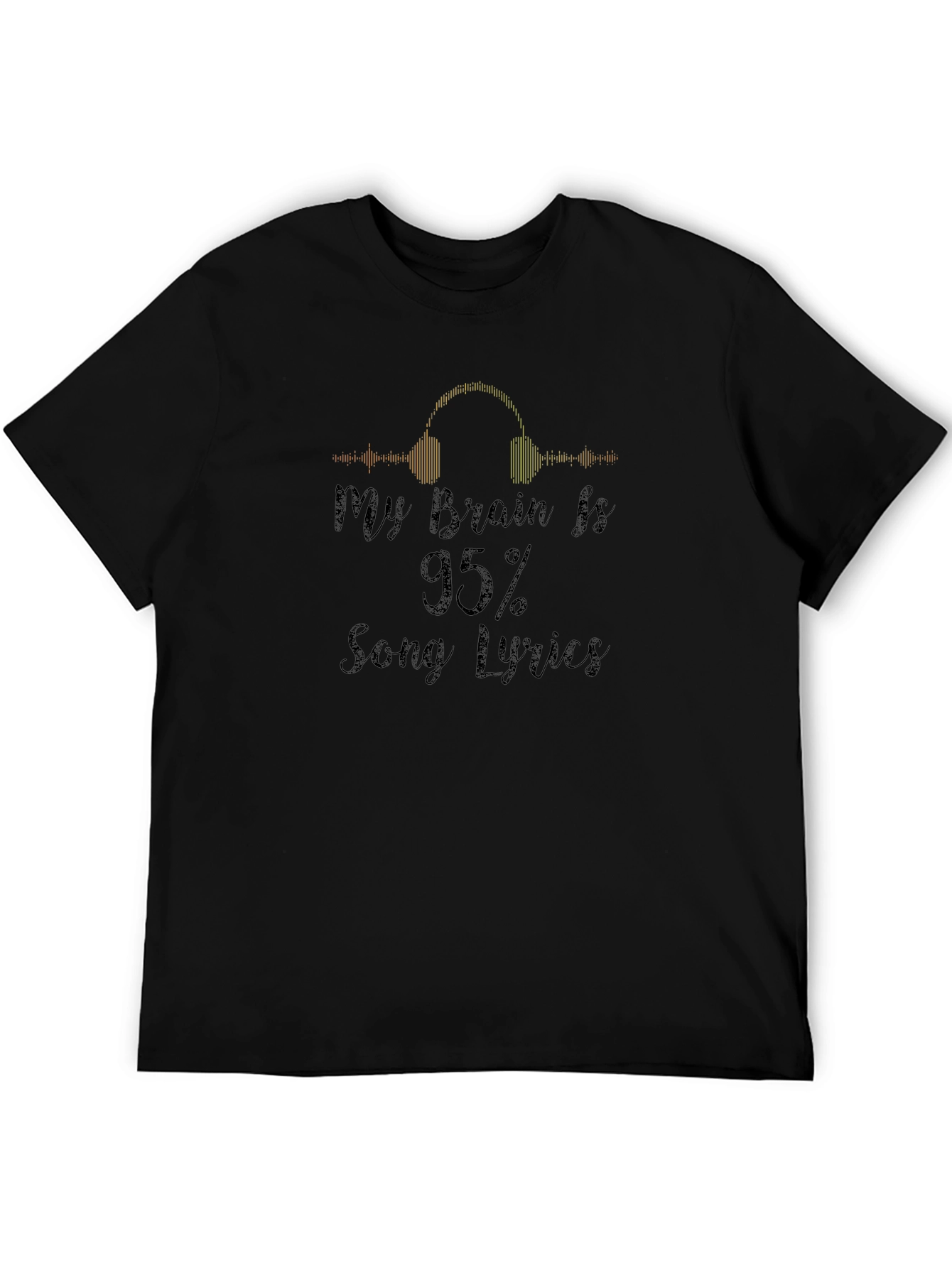 My Brain is 95% Song Lyrics T-Shirt