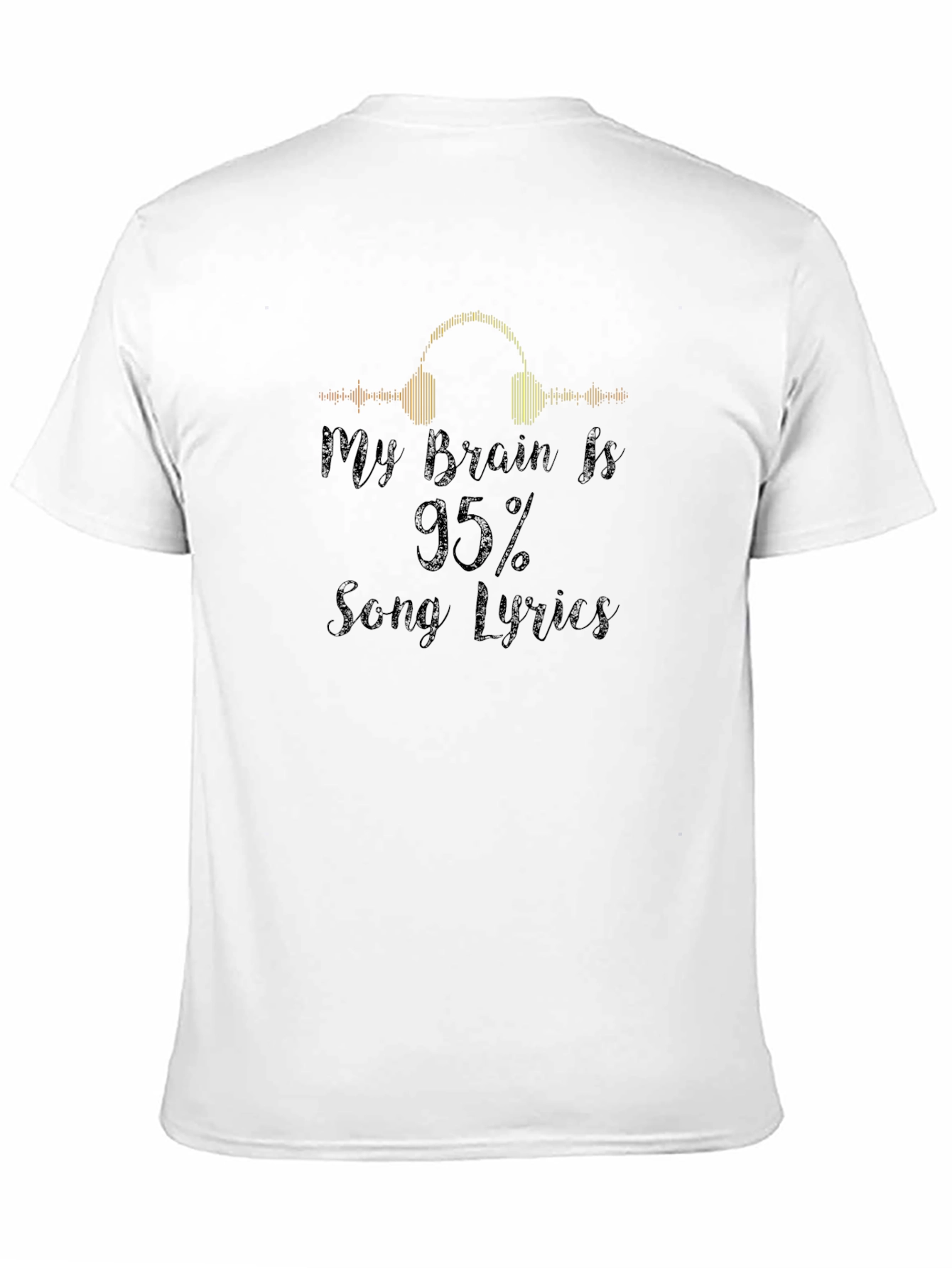 My Brain is 95% Song Lyrics T-Shirt