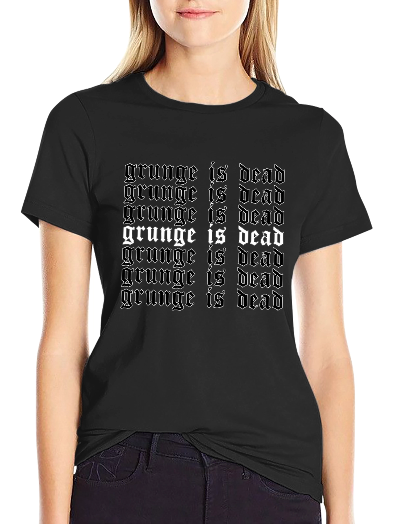 Grunge is Dead T-Shirt - Black Graphic Tee