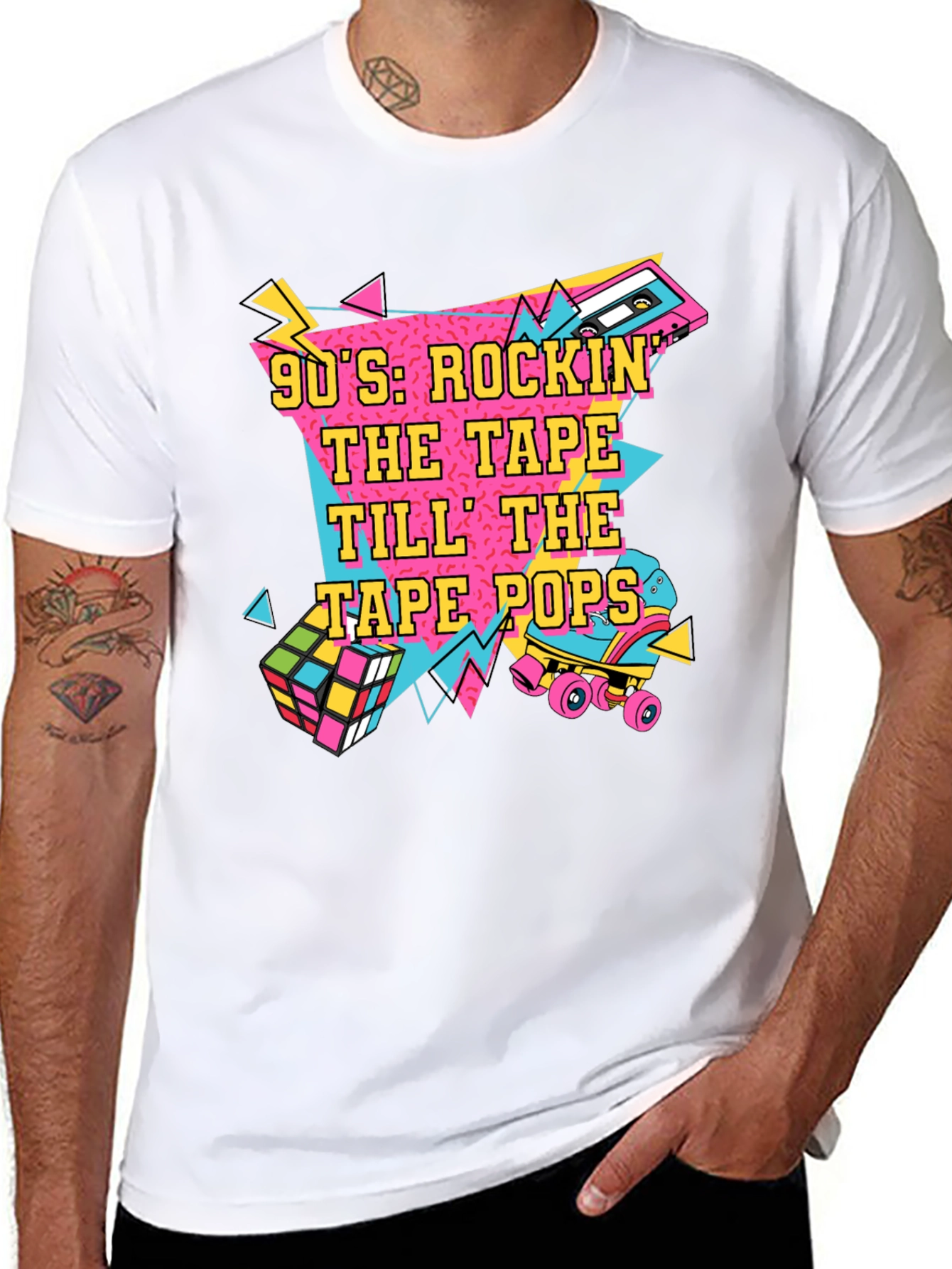 90s Rockin The Tape Graphic Tee