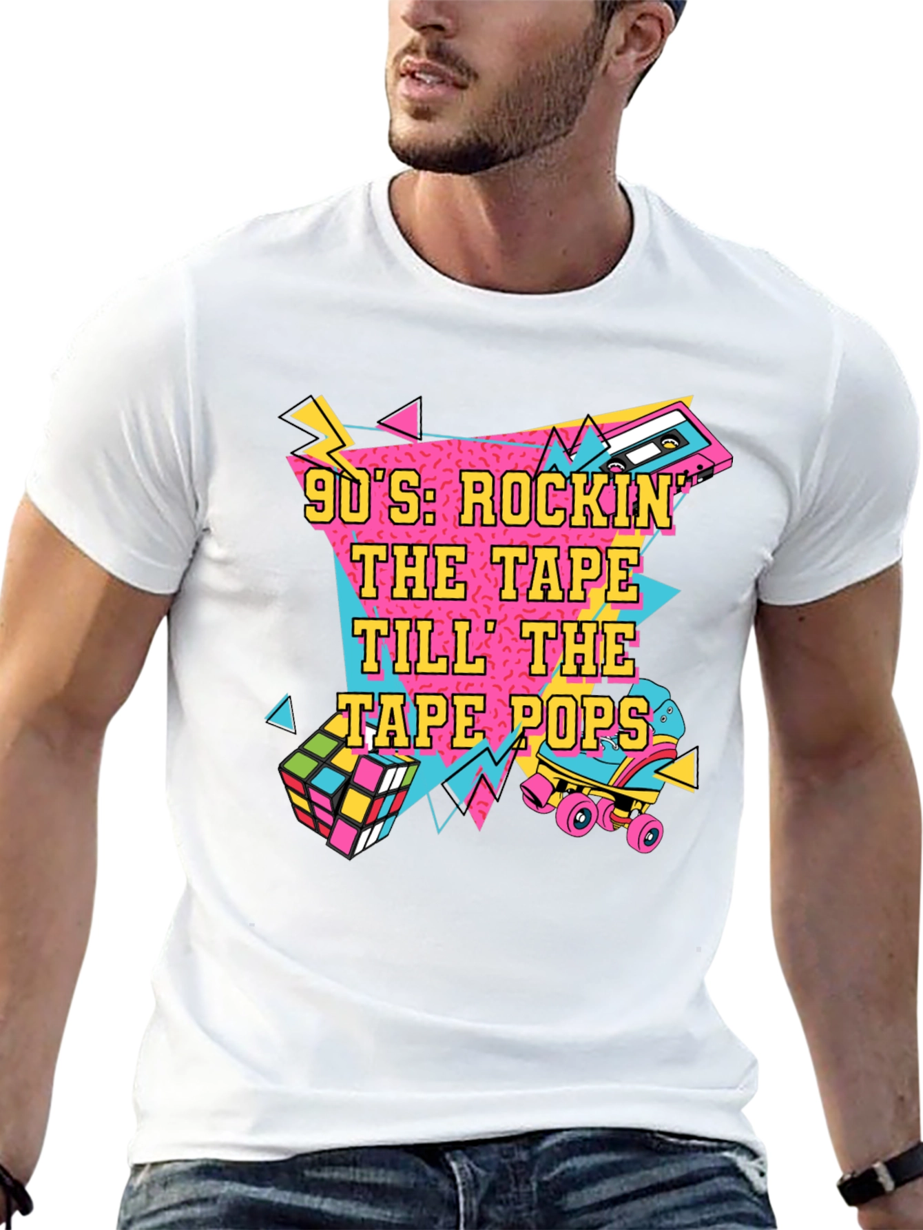 90s Rockin The Tape Graphic Tee