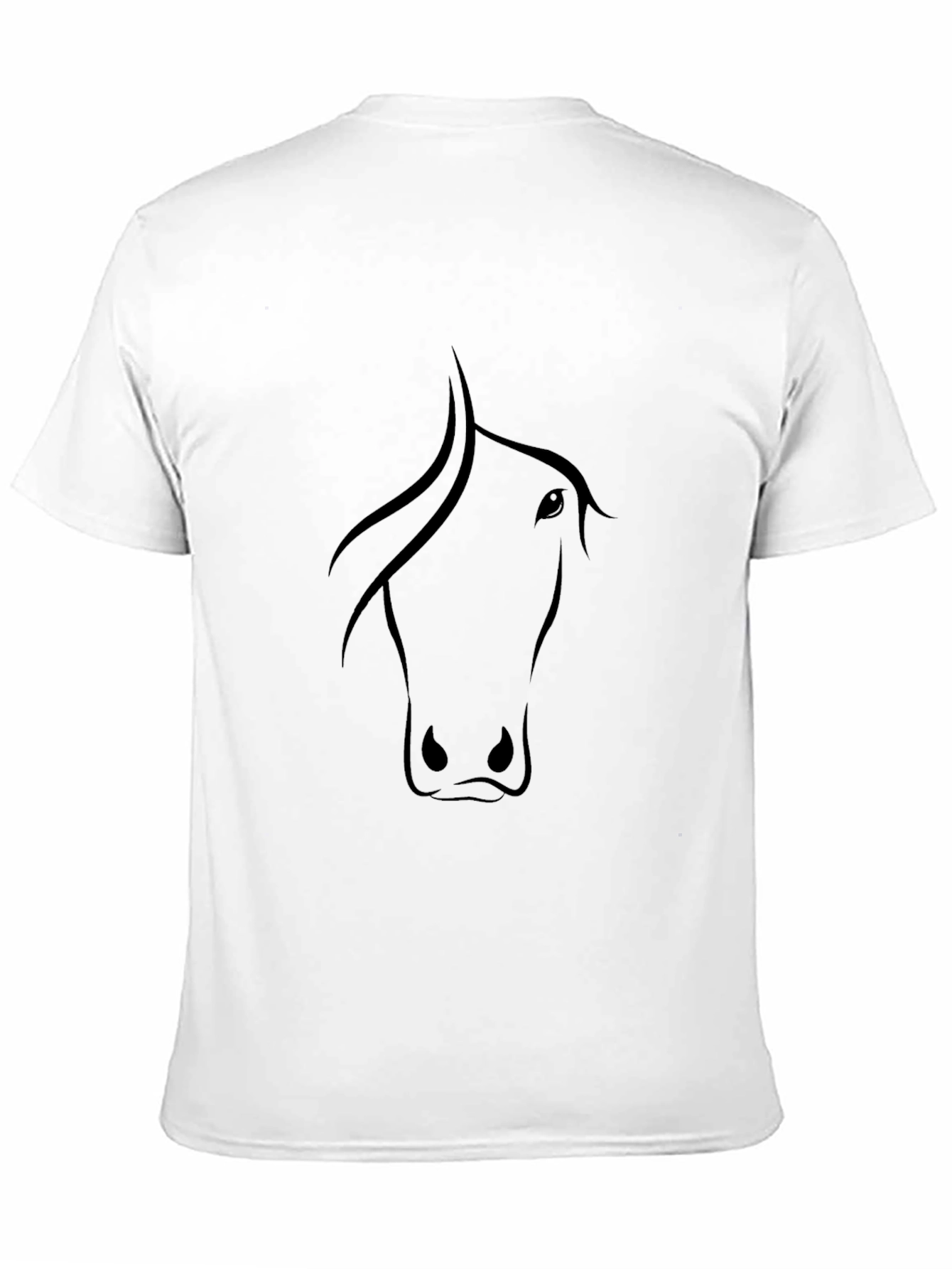 Black Horse Silhouette T-Shirt - Unisex Casual Tee