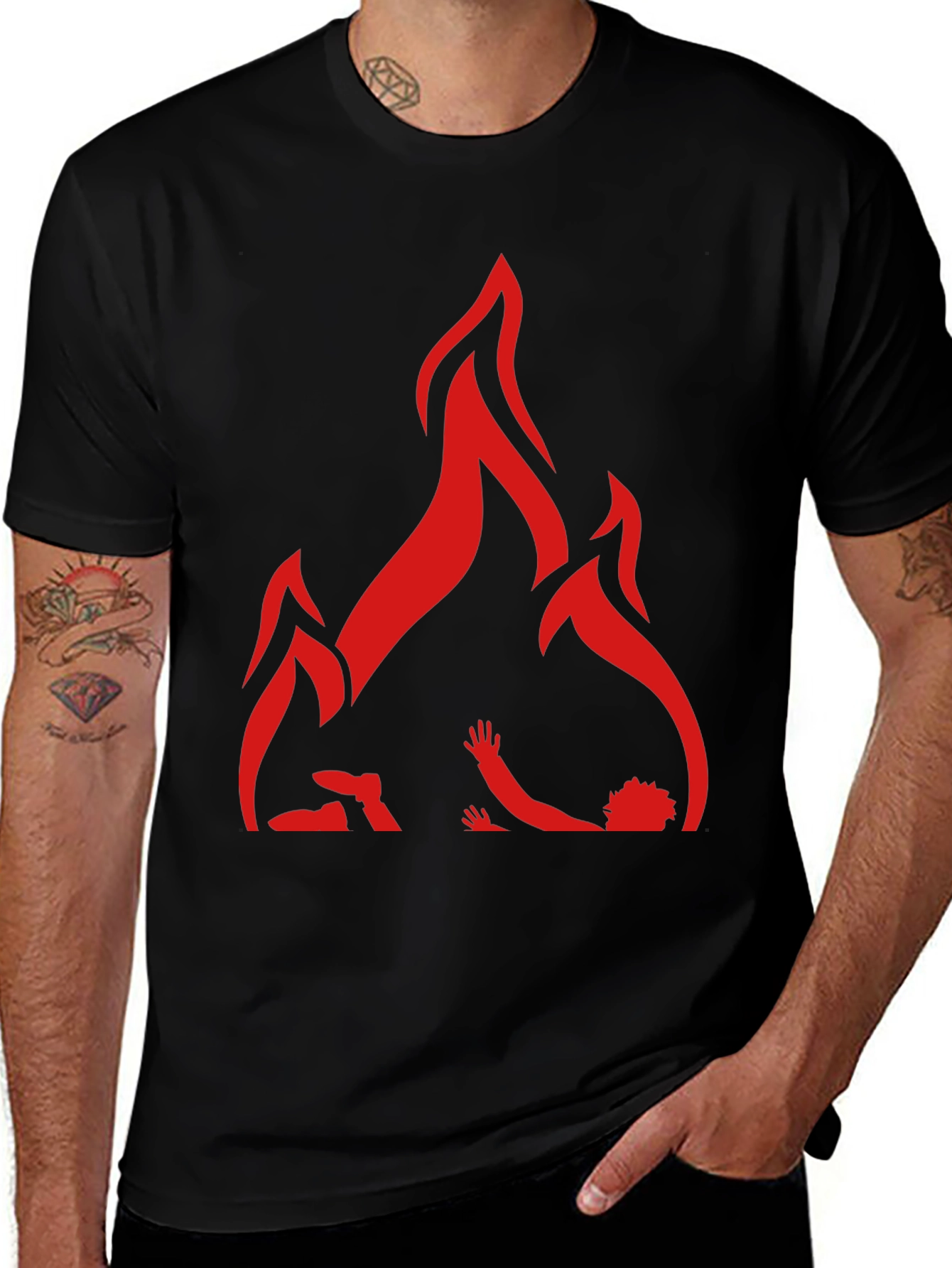 Inferno Graphic Tee - Black