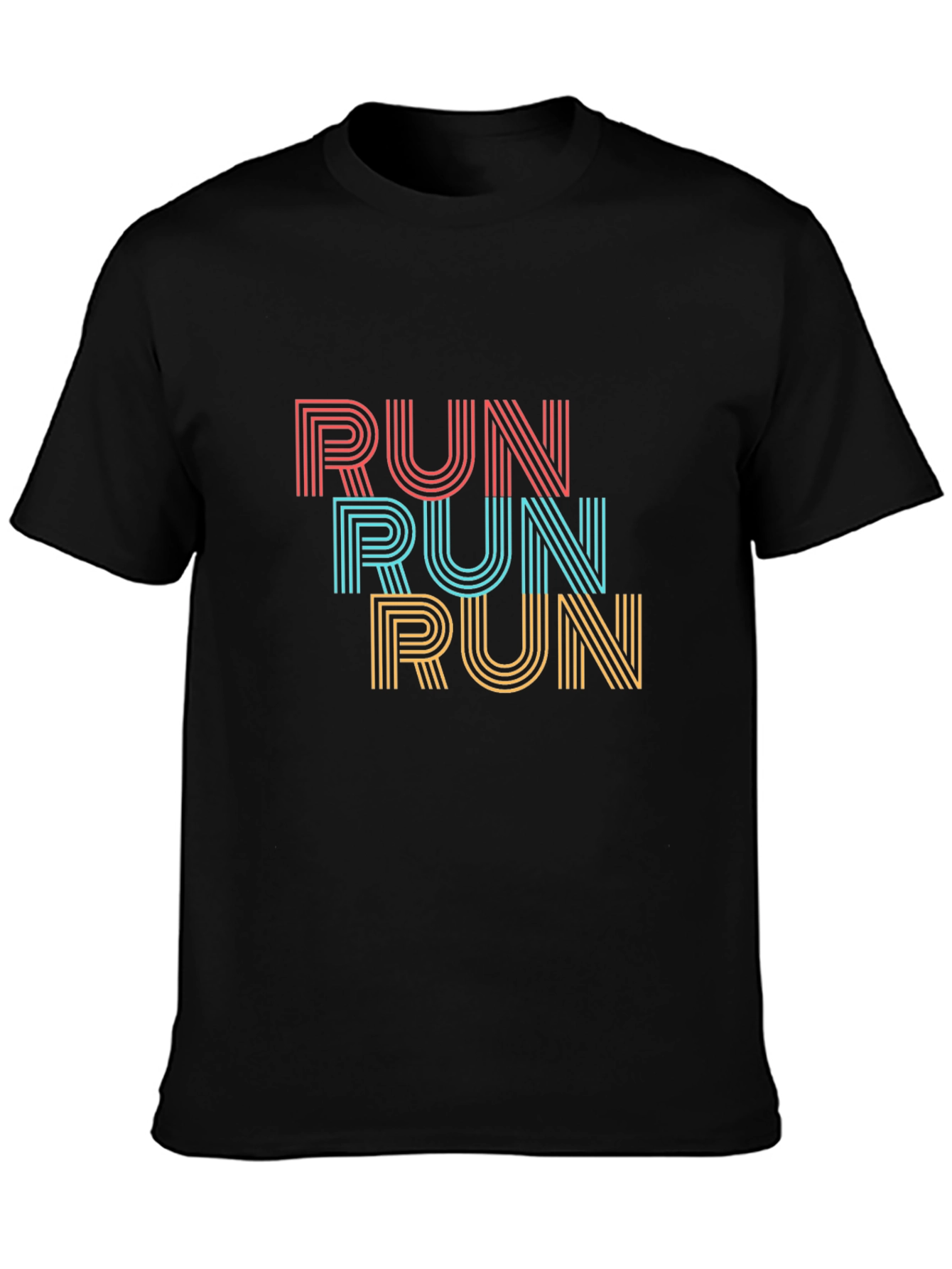 Retro RUN Graphic Tee - Stylish Activewear