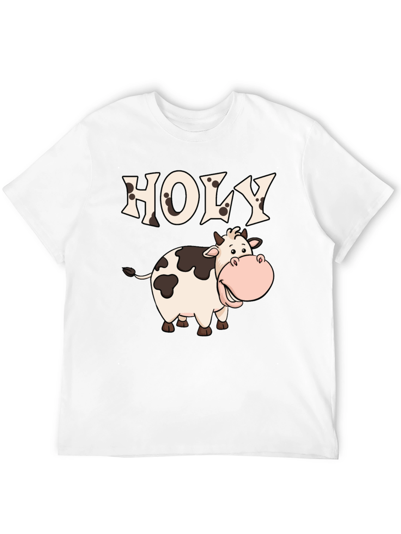 Holy Cow T-Shirt - Funny Cartoon Graphic Tee