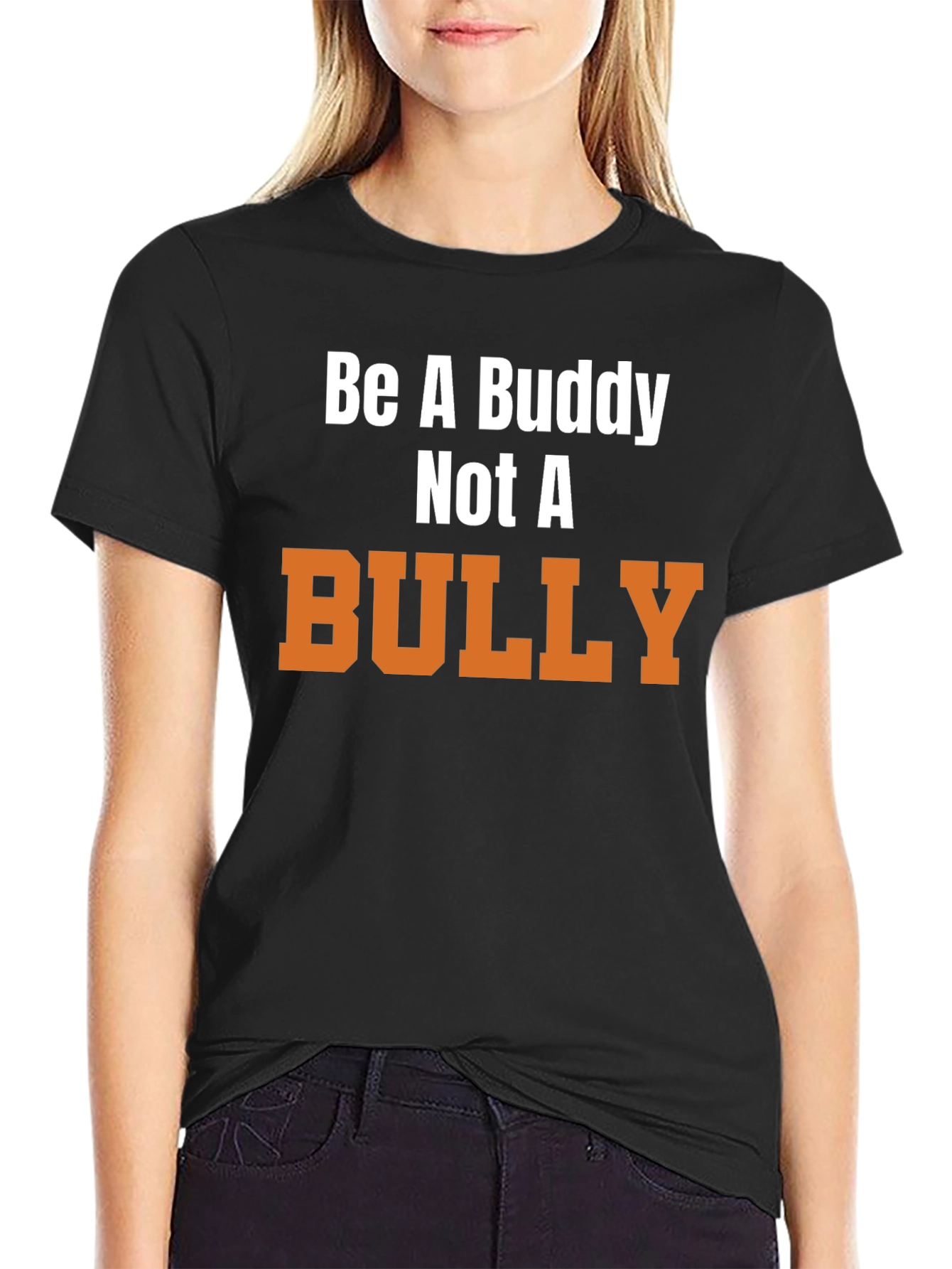 Be a Buddy Not a Bully Black T-Shirt