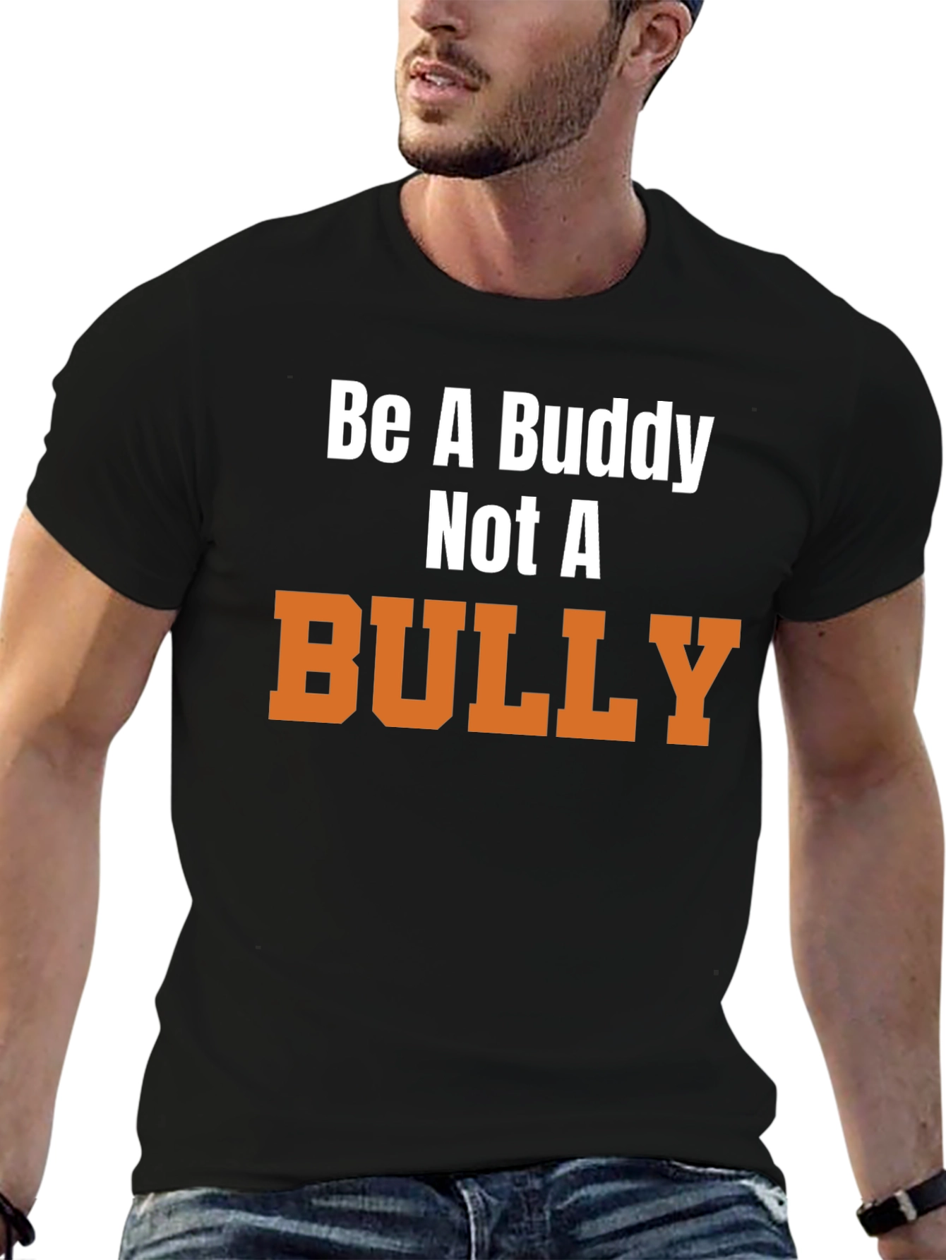 Be a Buddy Not a Bully Black T-Shirt