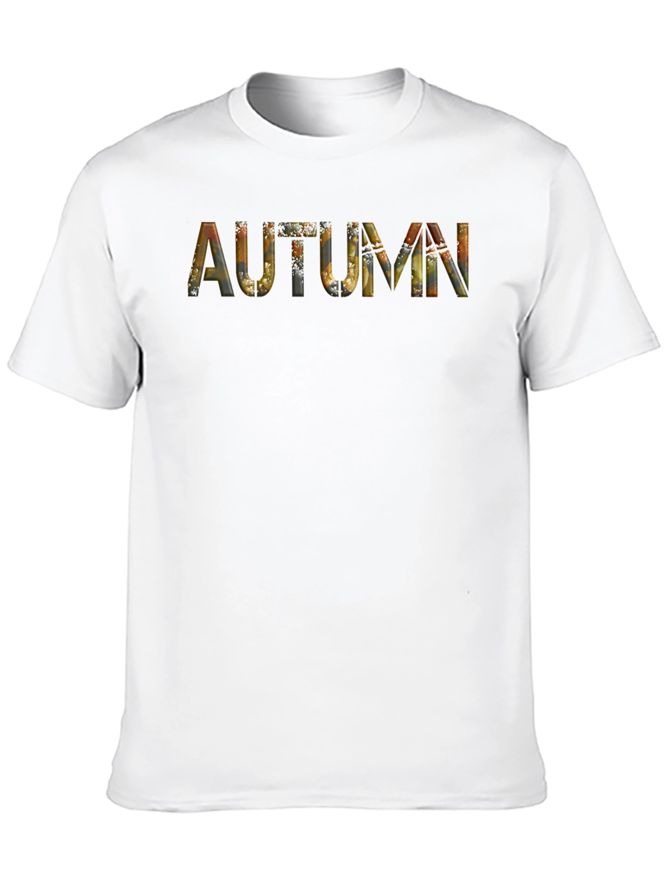 Autumn Leaves Graphic Black T-Shirt