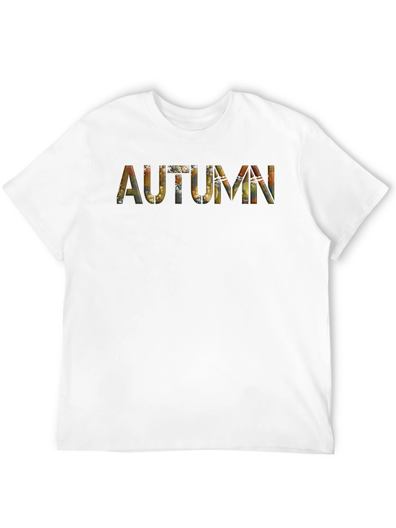 Autumn Leaves Graphic Black T-Shirt