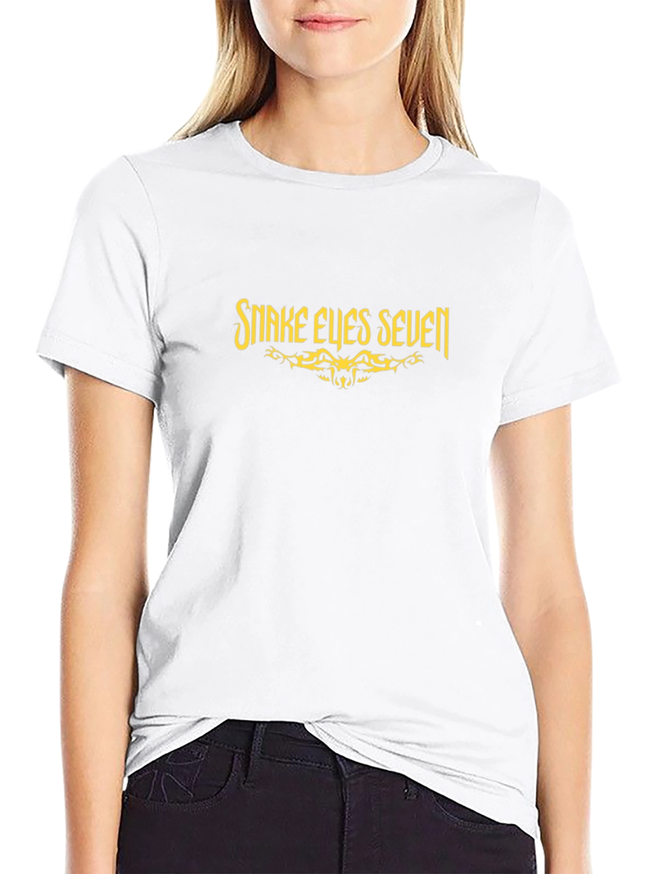 Snake Eyes Seven Graphic Tee - Black