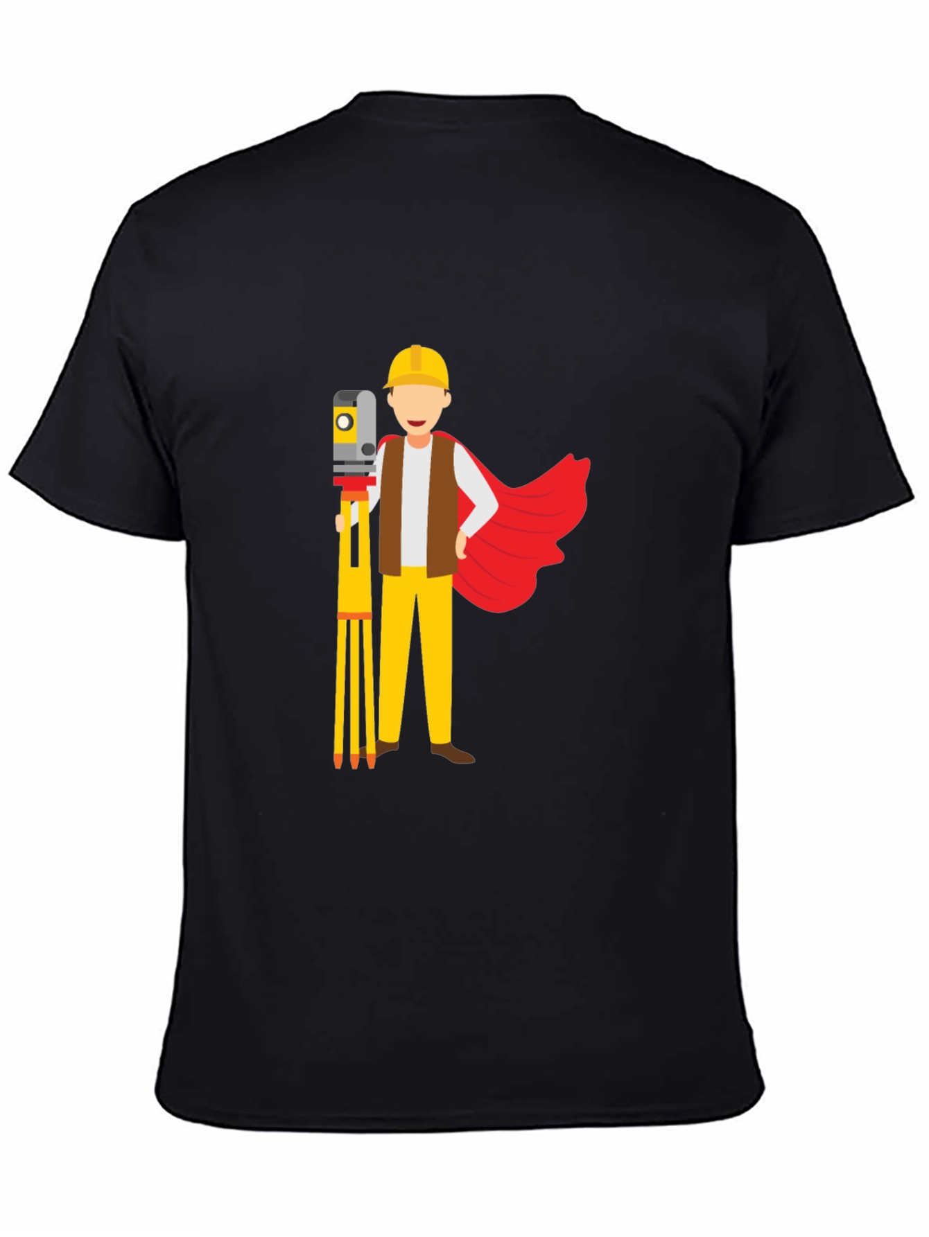 Surveyor Superhero Black T-Shirt