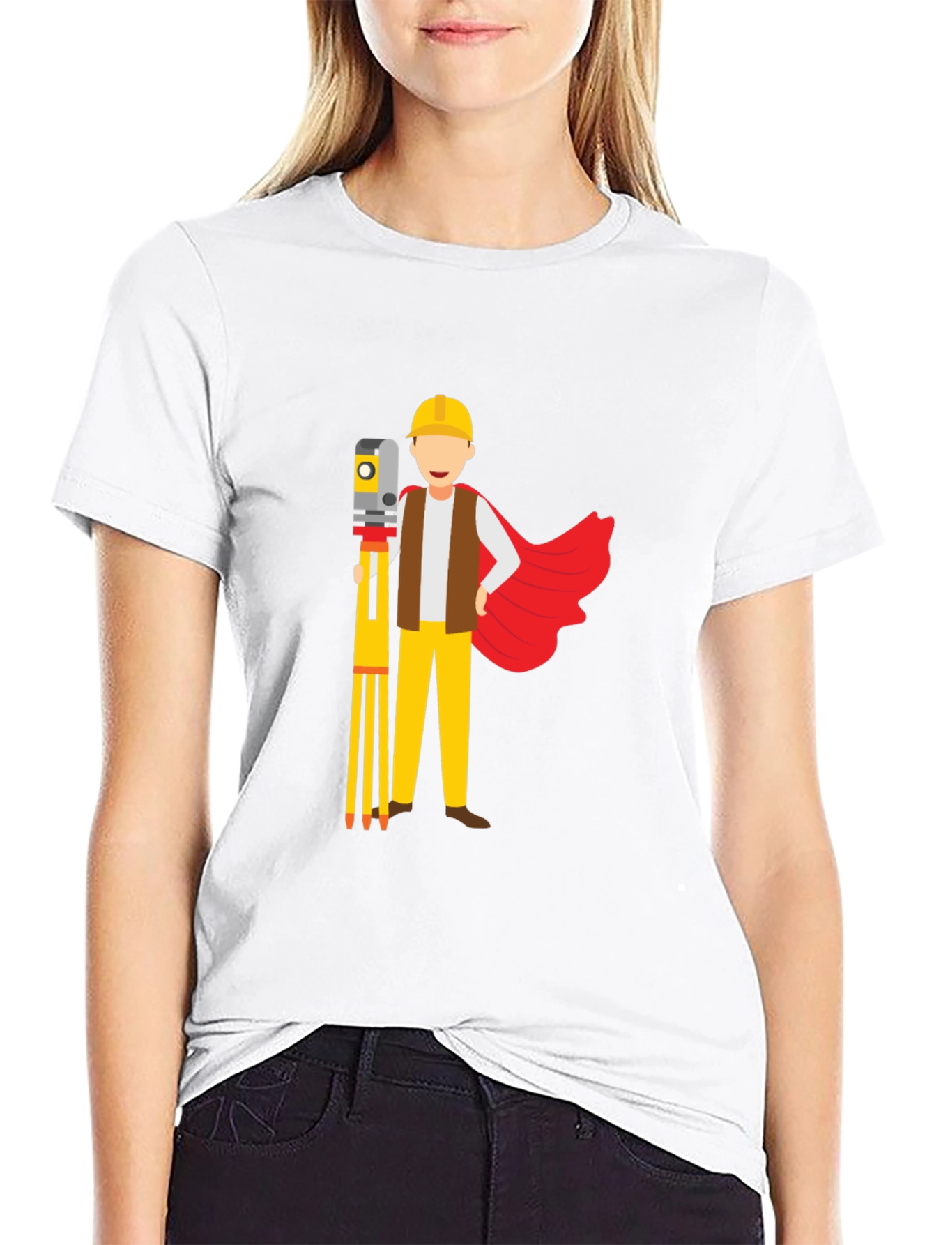Surveyor Superhero Black T-Shirt
