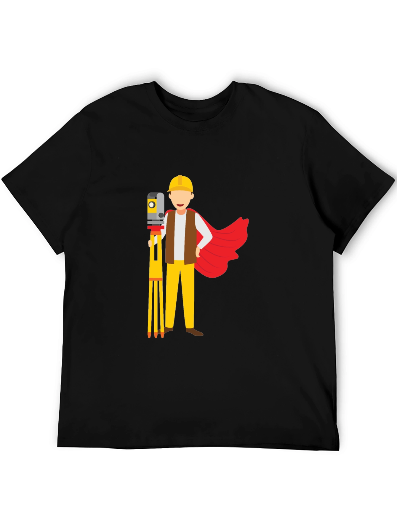 Surveyor Superhero Black T-Shirt
