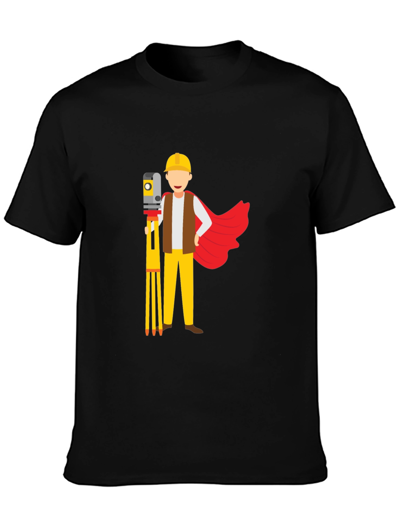 Surveyor Superhero Black T-Shirt