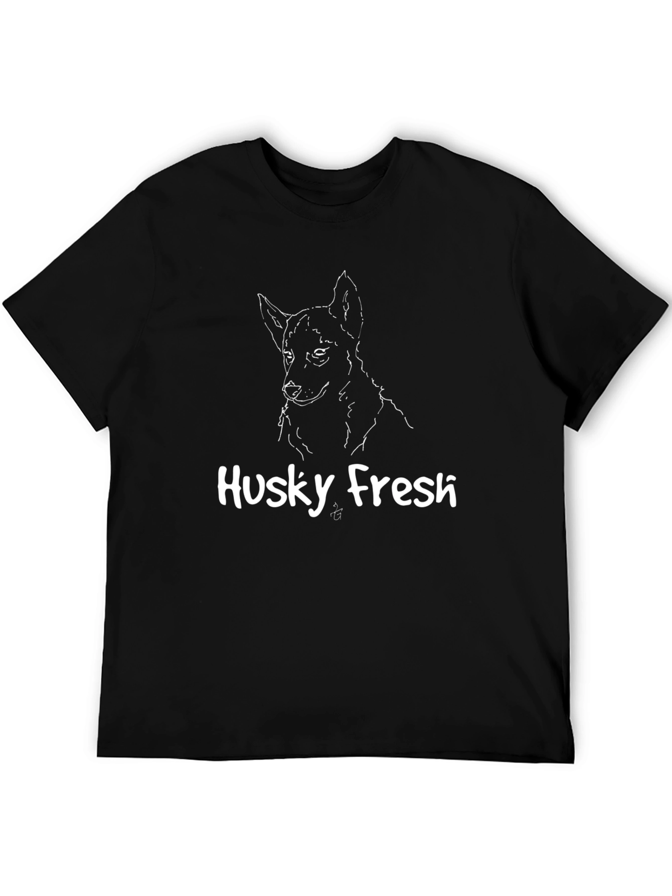 Husky Fresh Graphic T-Shirt - Black