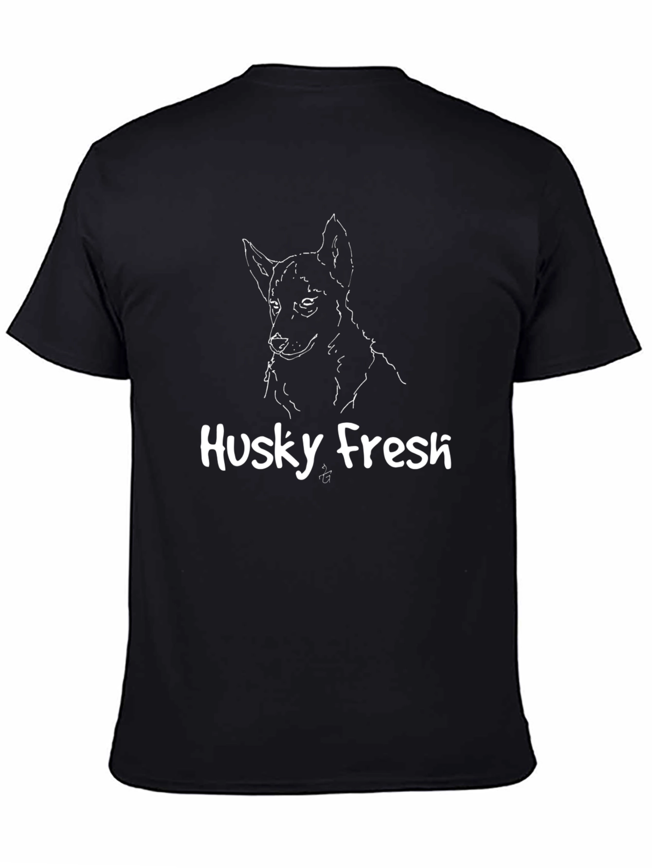 Husky Fresh Graphic T-Shirt - Black