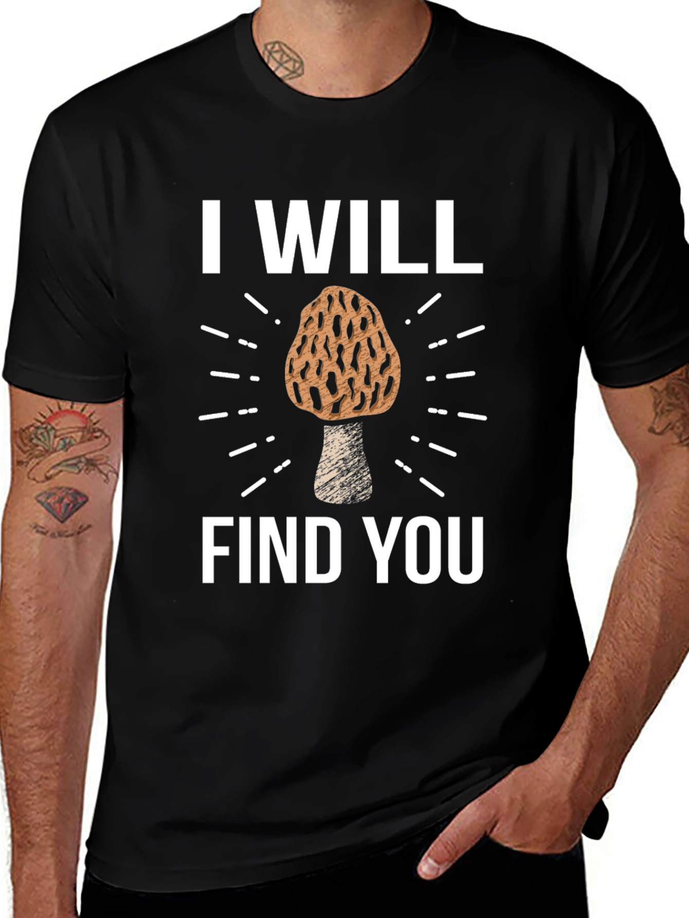 I Will Find You Morel Mushroom T-Shirt