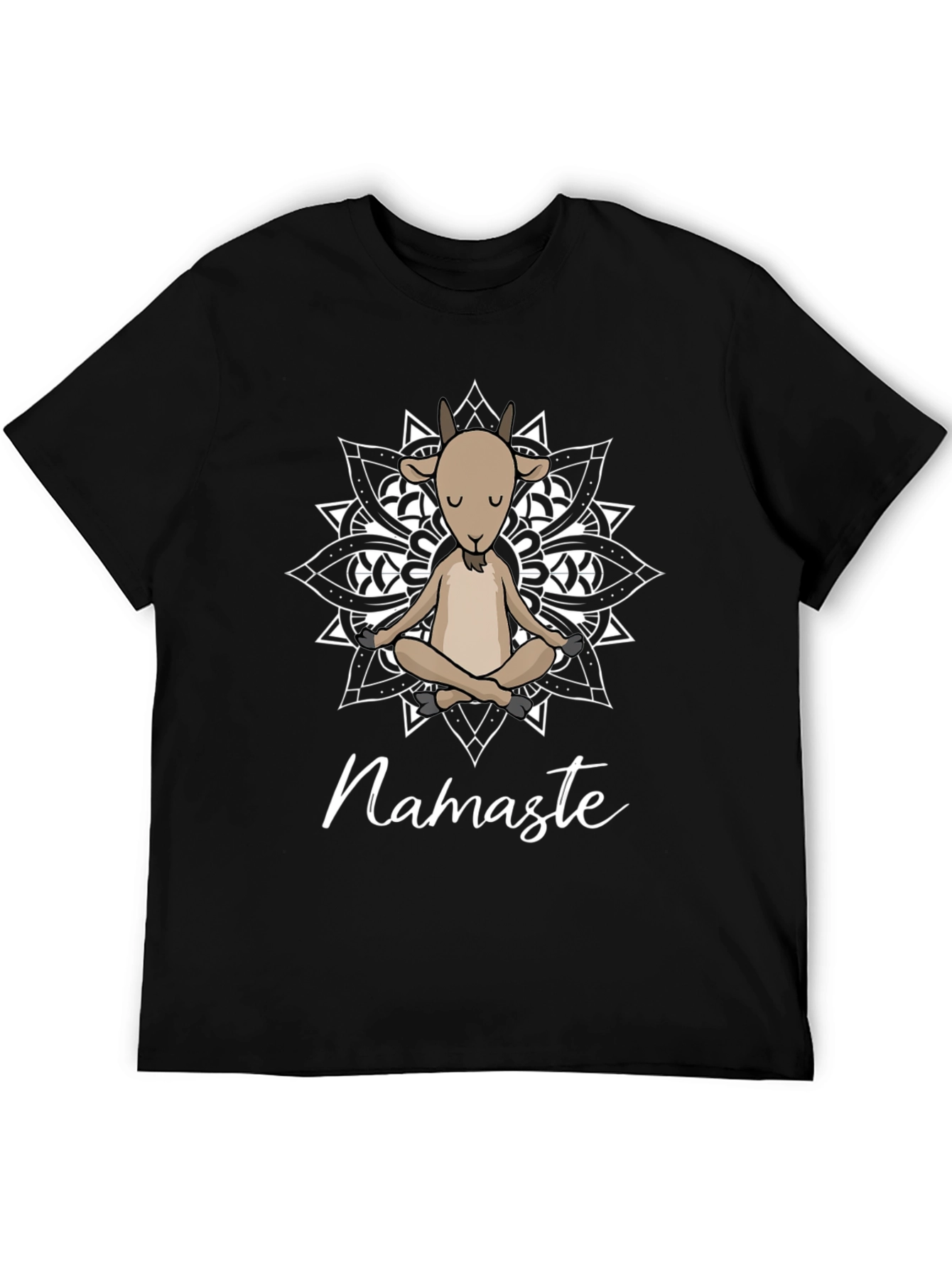 Goat Yoga Namaste Graphic T-Shirt