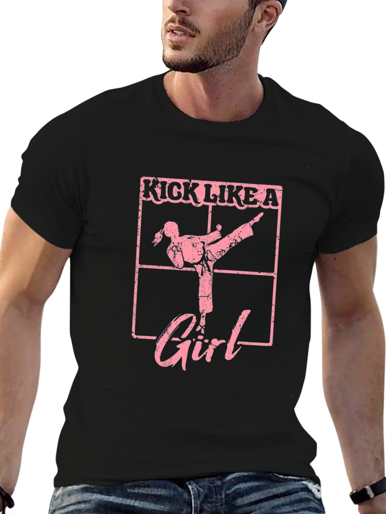 Kick Like a Girl T-Shirt - Martial Arts Tee