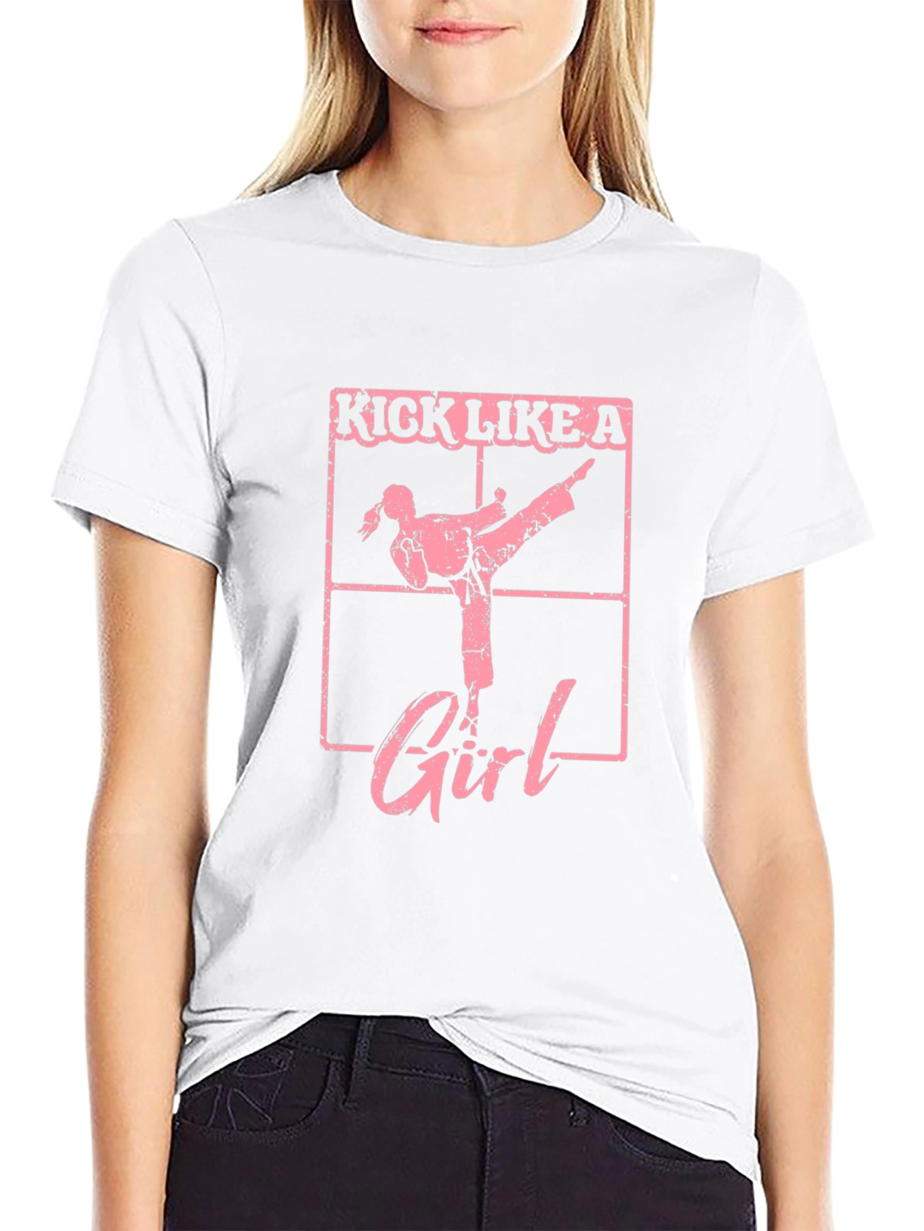 Kick Like a Girl T-Shirt - Martial Arts Tee