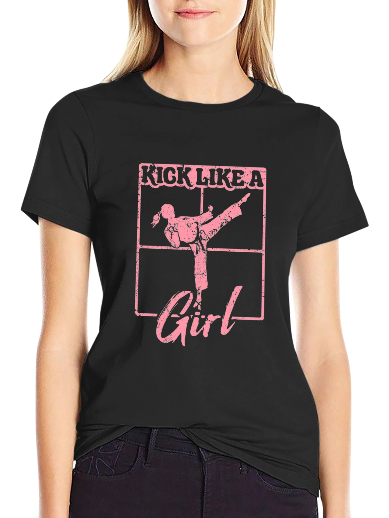 Kick Like a Girl T-Shirt - Martial Arts Tee