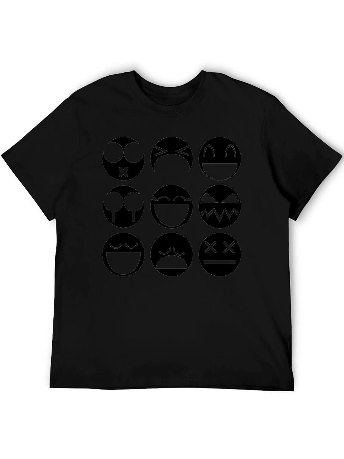 Expression Emoji T-Shirt - Black