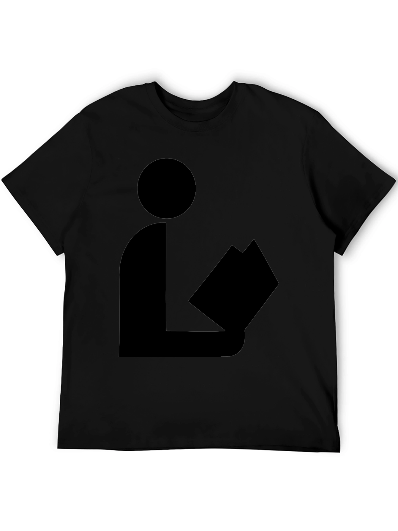 Reader Graphic T-Shirt - Classic Black Cotton Tee