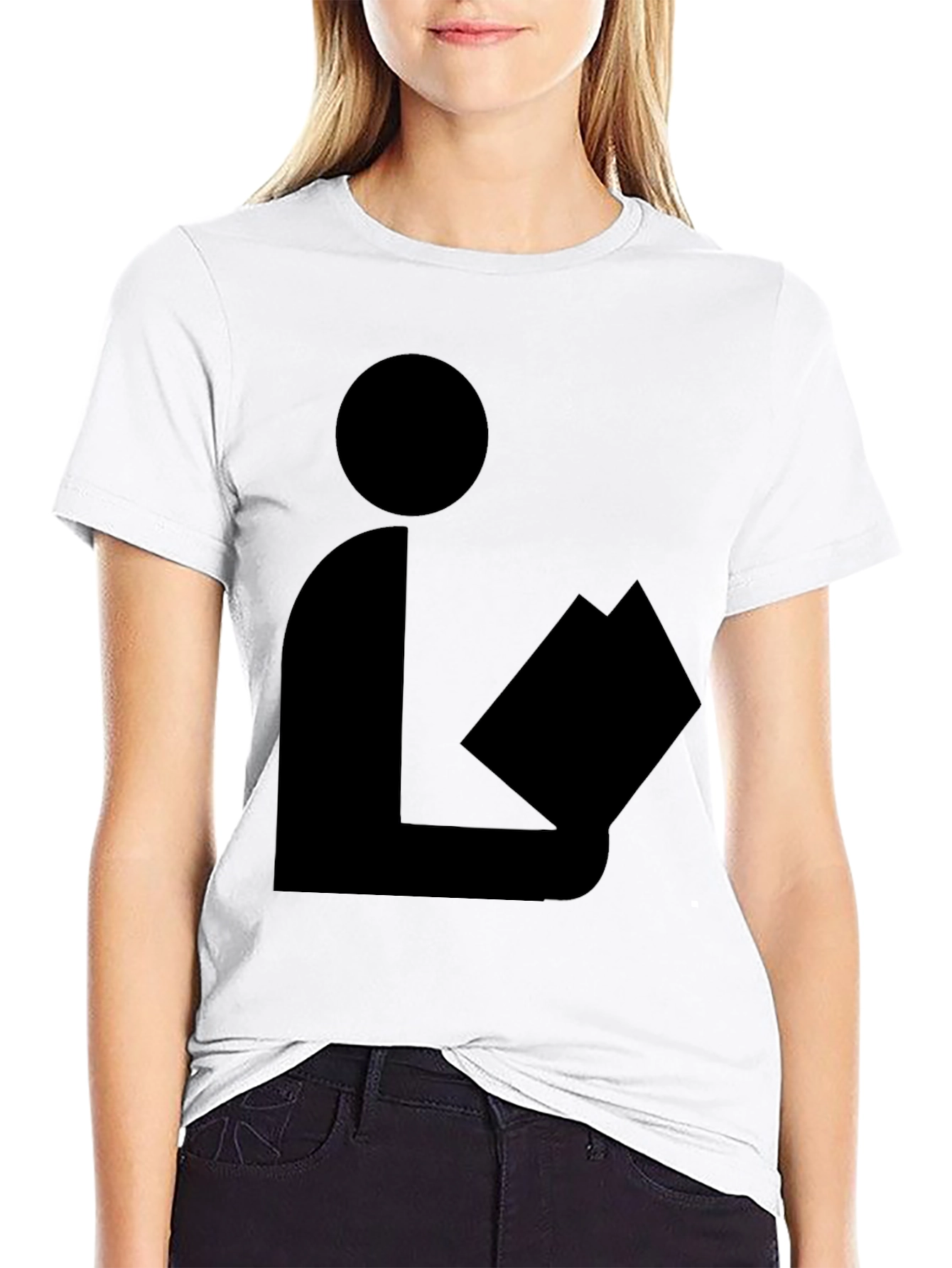 Reader Graphic T-Shirt - Classic Black Cotton Tee