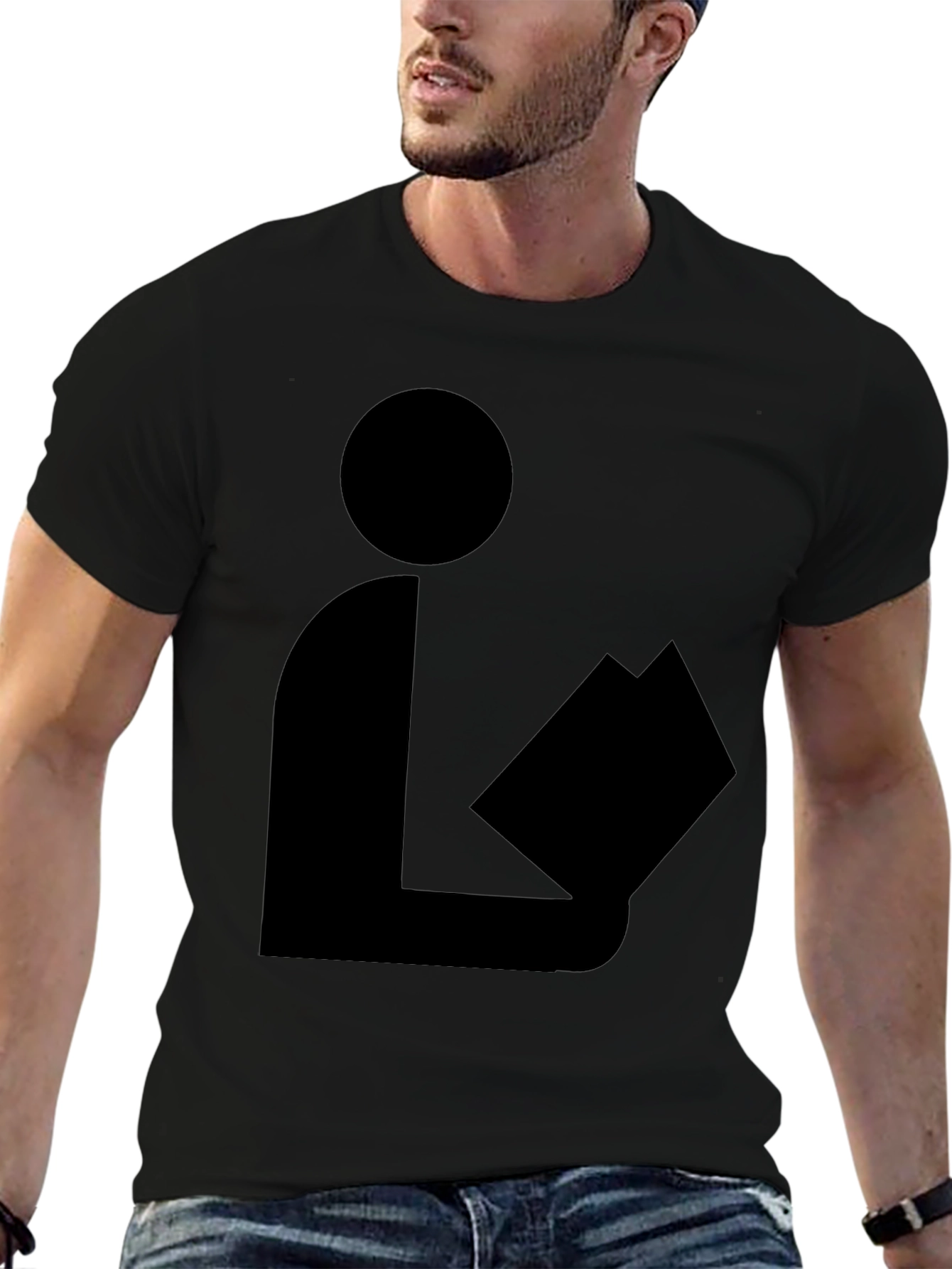 Reader Graphic T-Shirt - Classic Black Cotton Tee