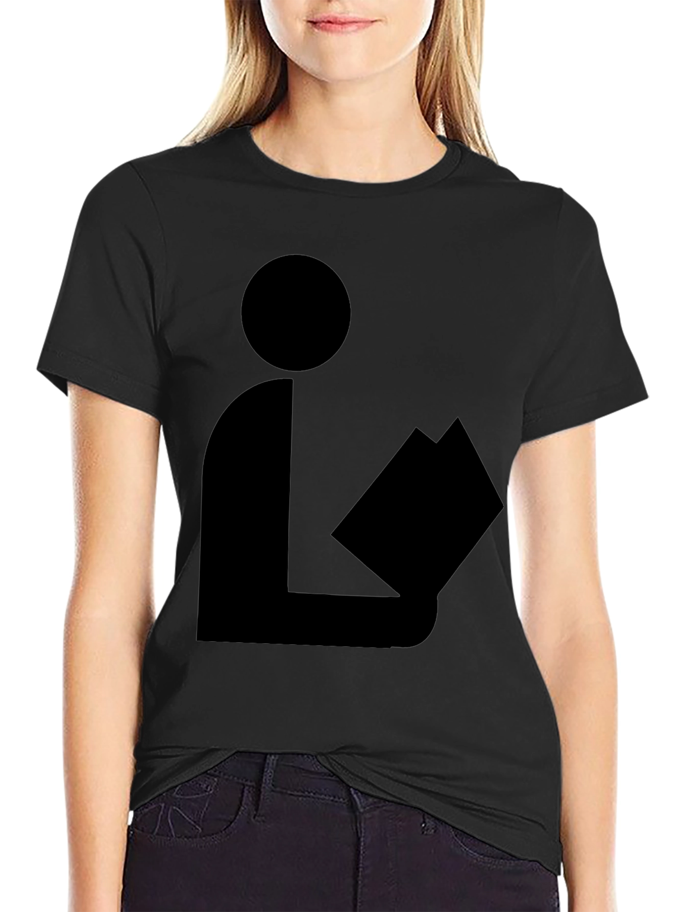 Reader Graphic T-Shirt - Classic Black Cotton Tee