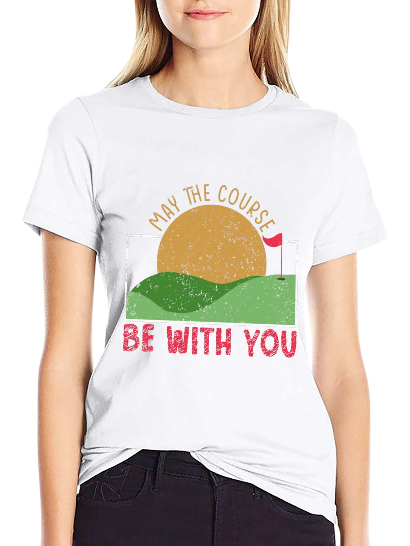 May the Course Be With You Golf T-Shirt