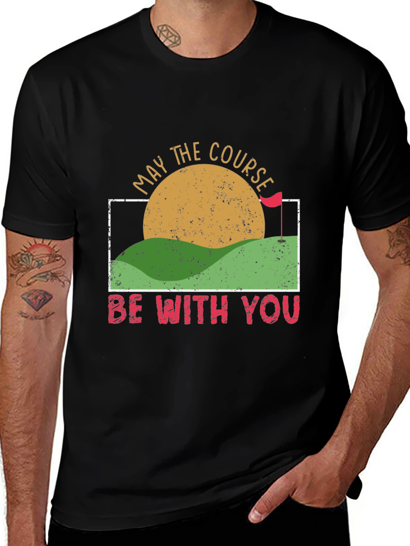 May the Course Be With You Golf T-Shirt