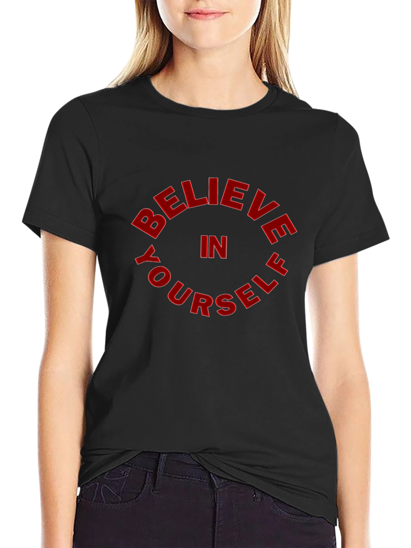 Believe In Yourself Black T-Shirt