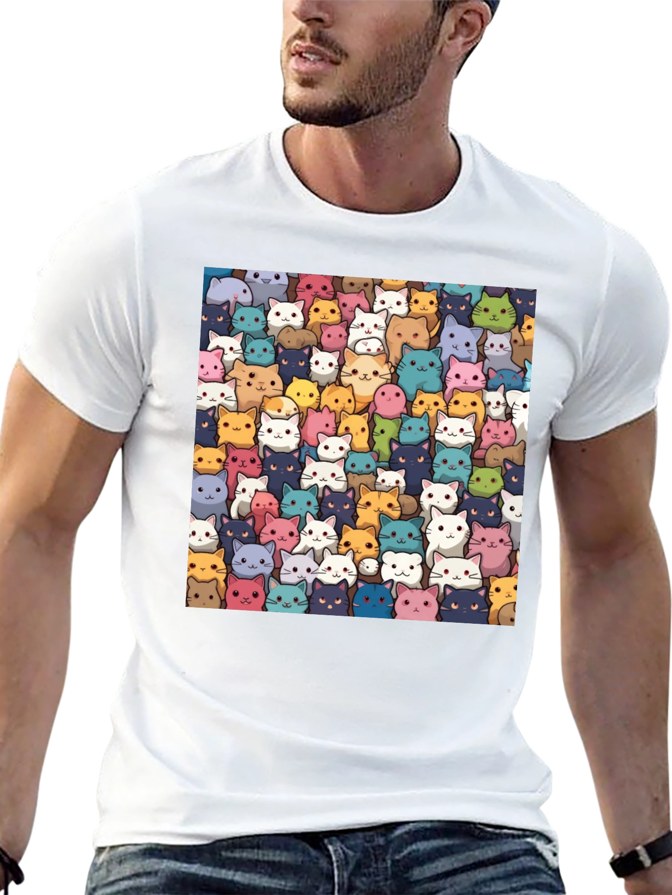 Cute Cats T-Shirt - All Over Print Kitten Tee