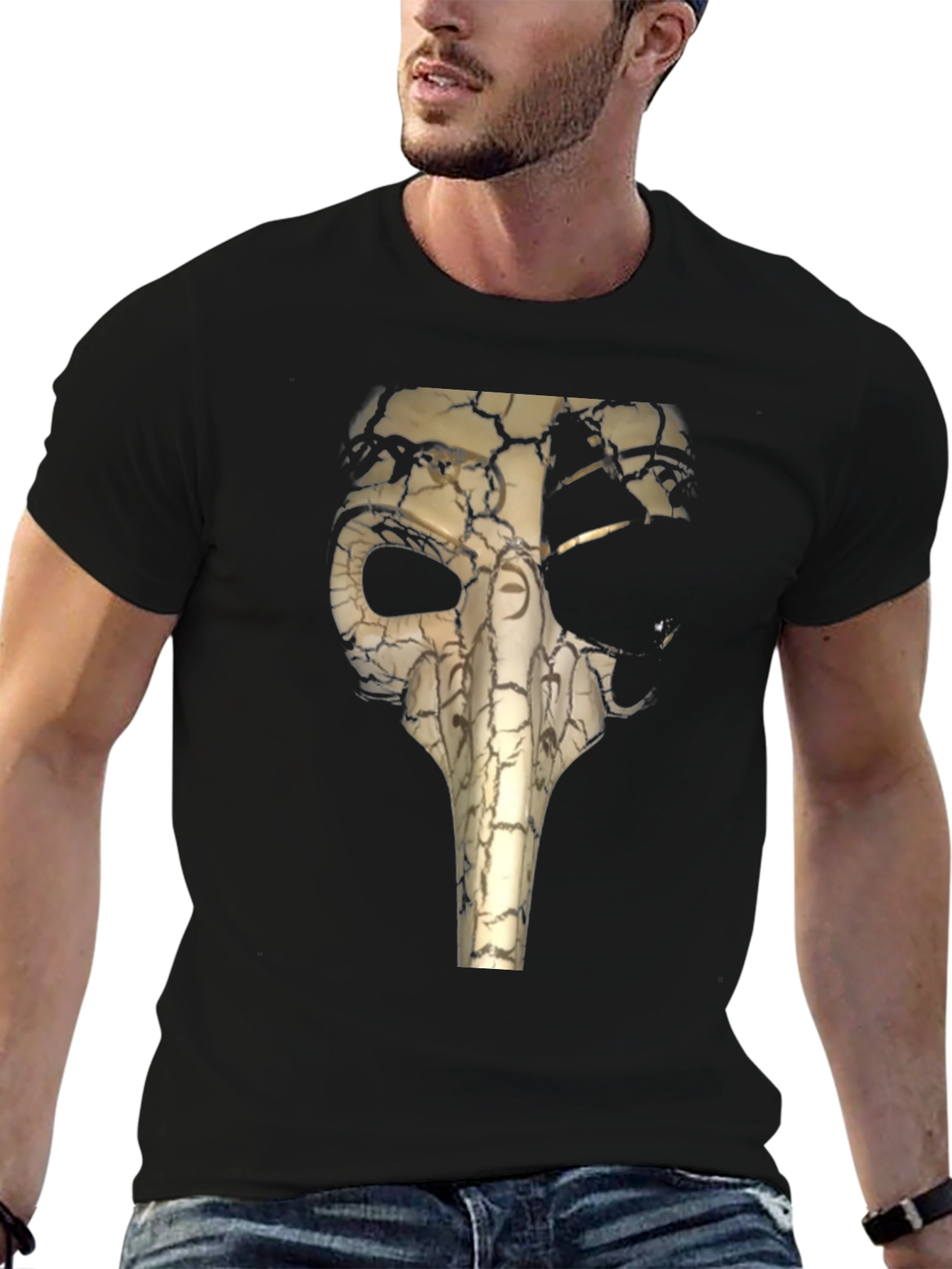 Mystic Cracked Mask Graphic Tee