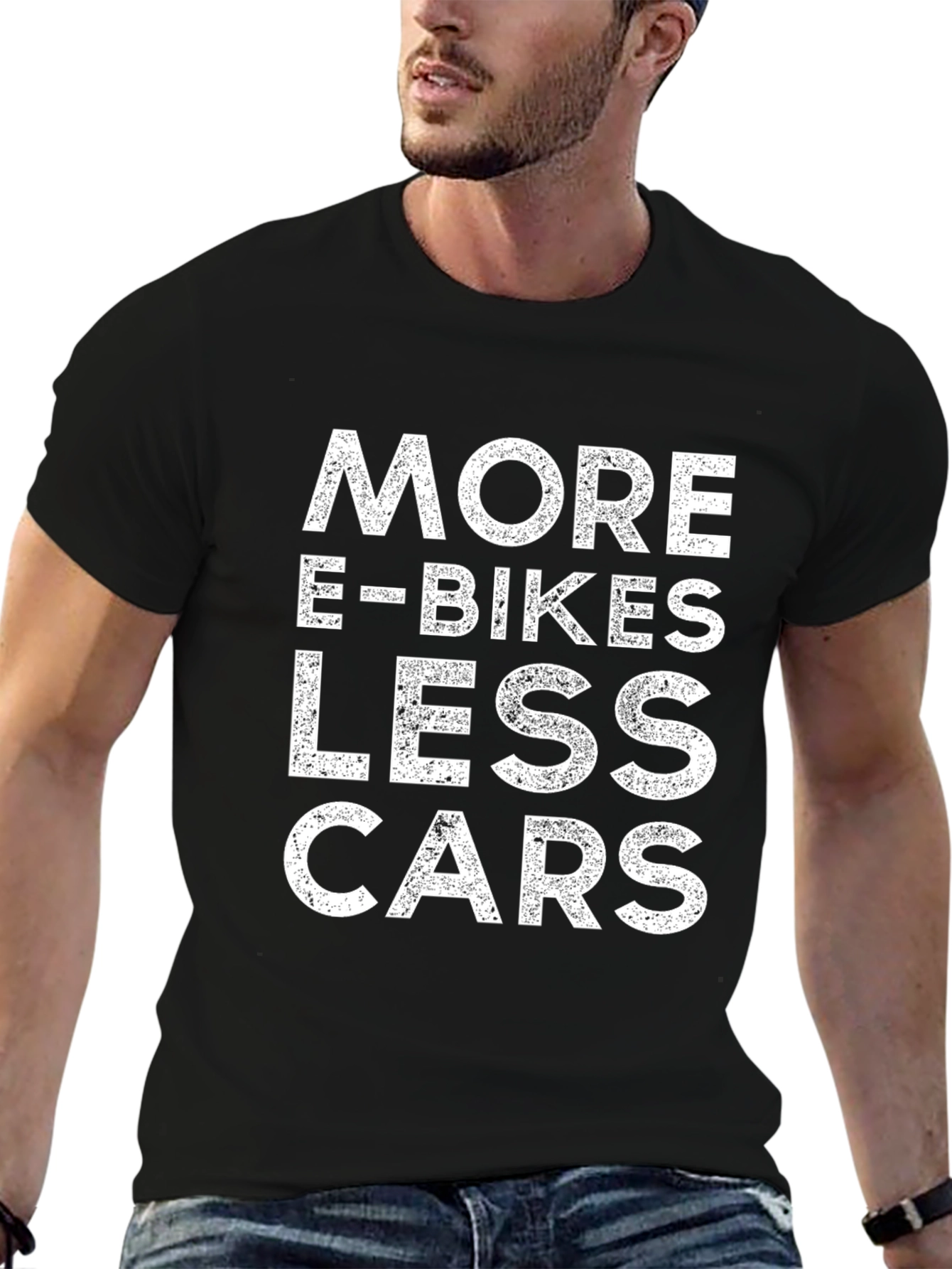 More E-Bikes Less Cars Graphic T-Shirt