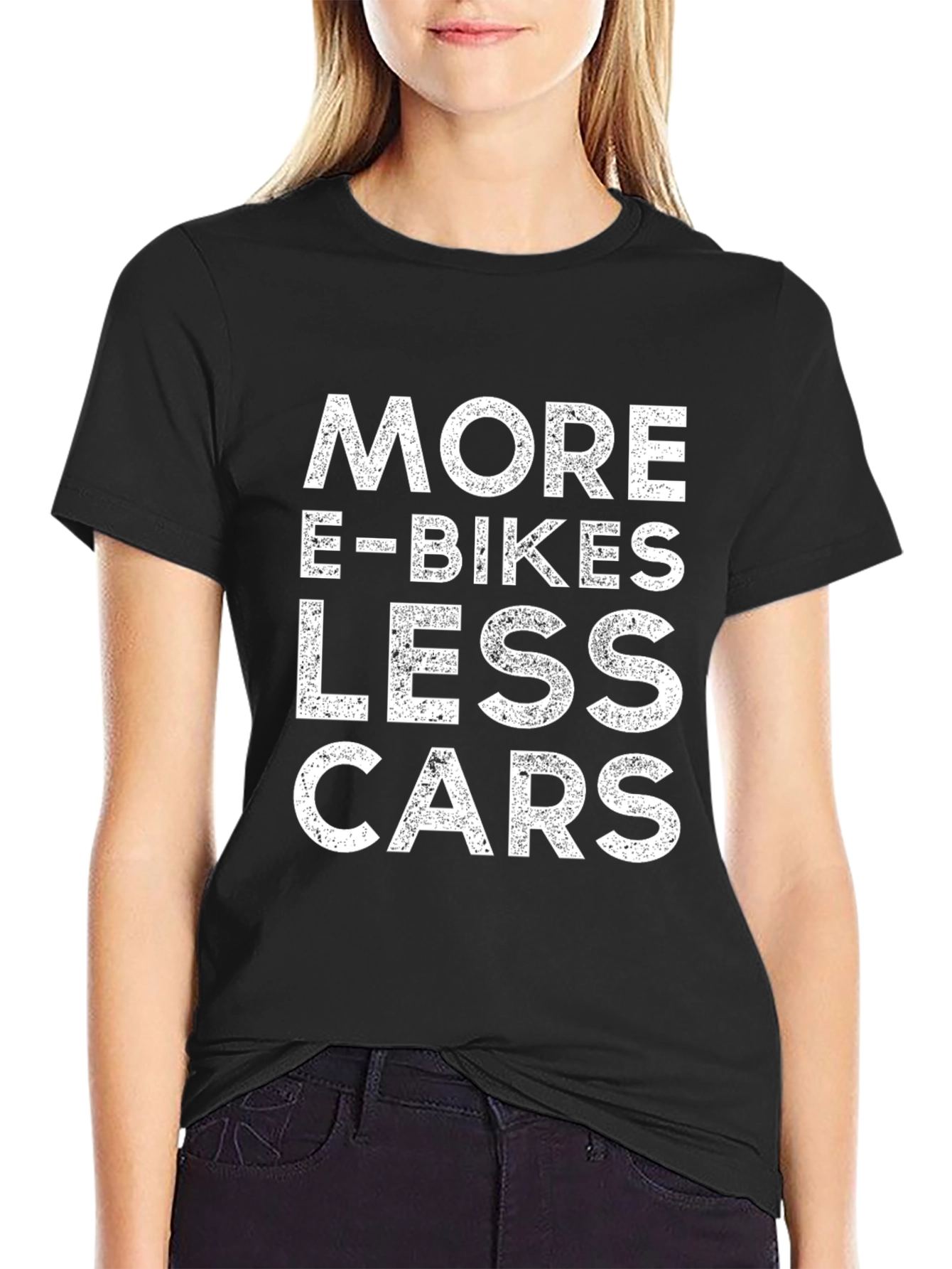 More E-Bikes Less Cars Graphic T-Shirt
