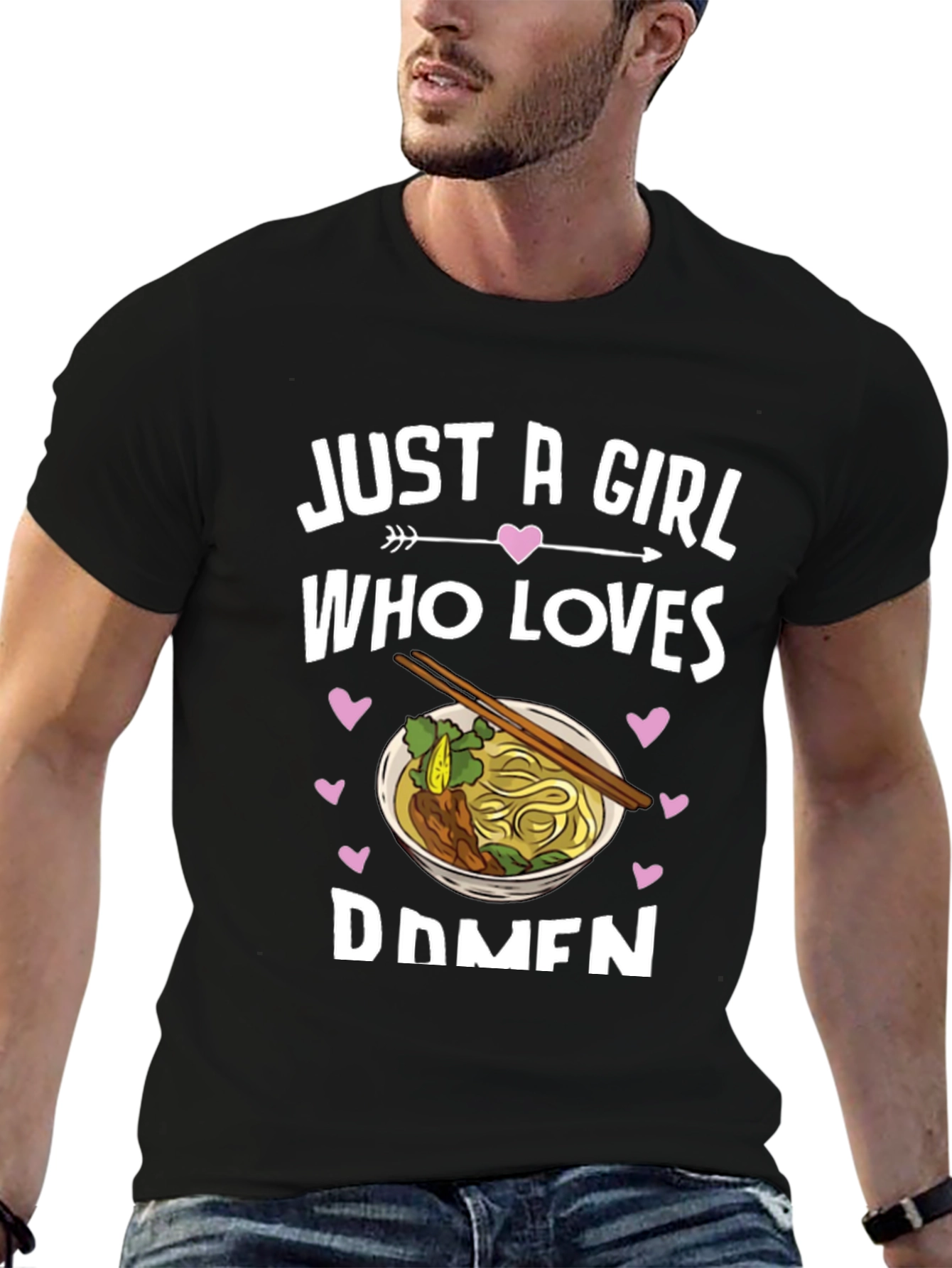 Just A Girl Who Loves Ramen Graphic Tee