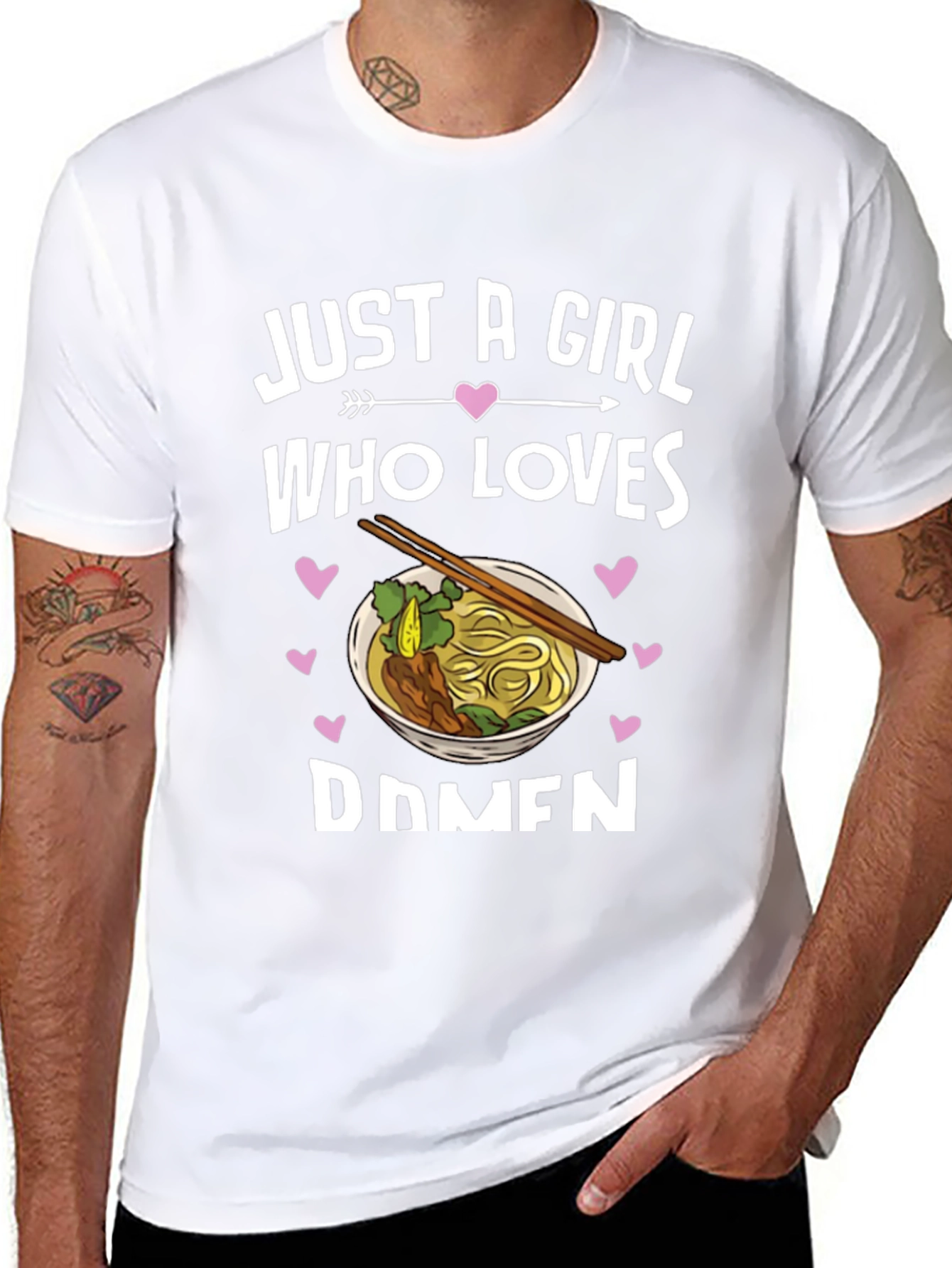 Just A Girl Who Loves Ramen Graphic Tee