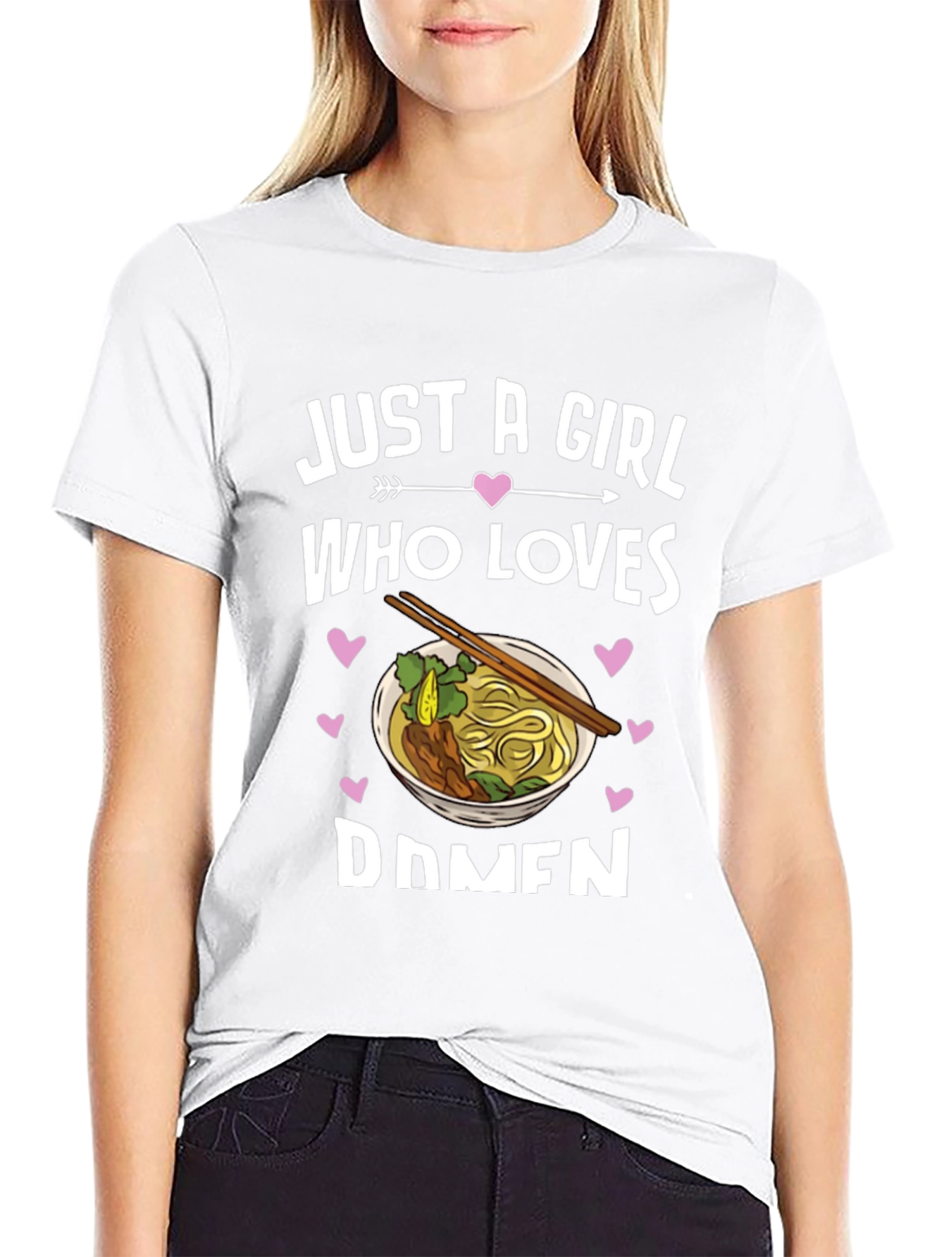 Just A Girl Who Loves Ramen Graphic Tee