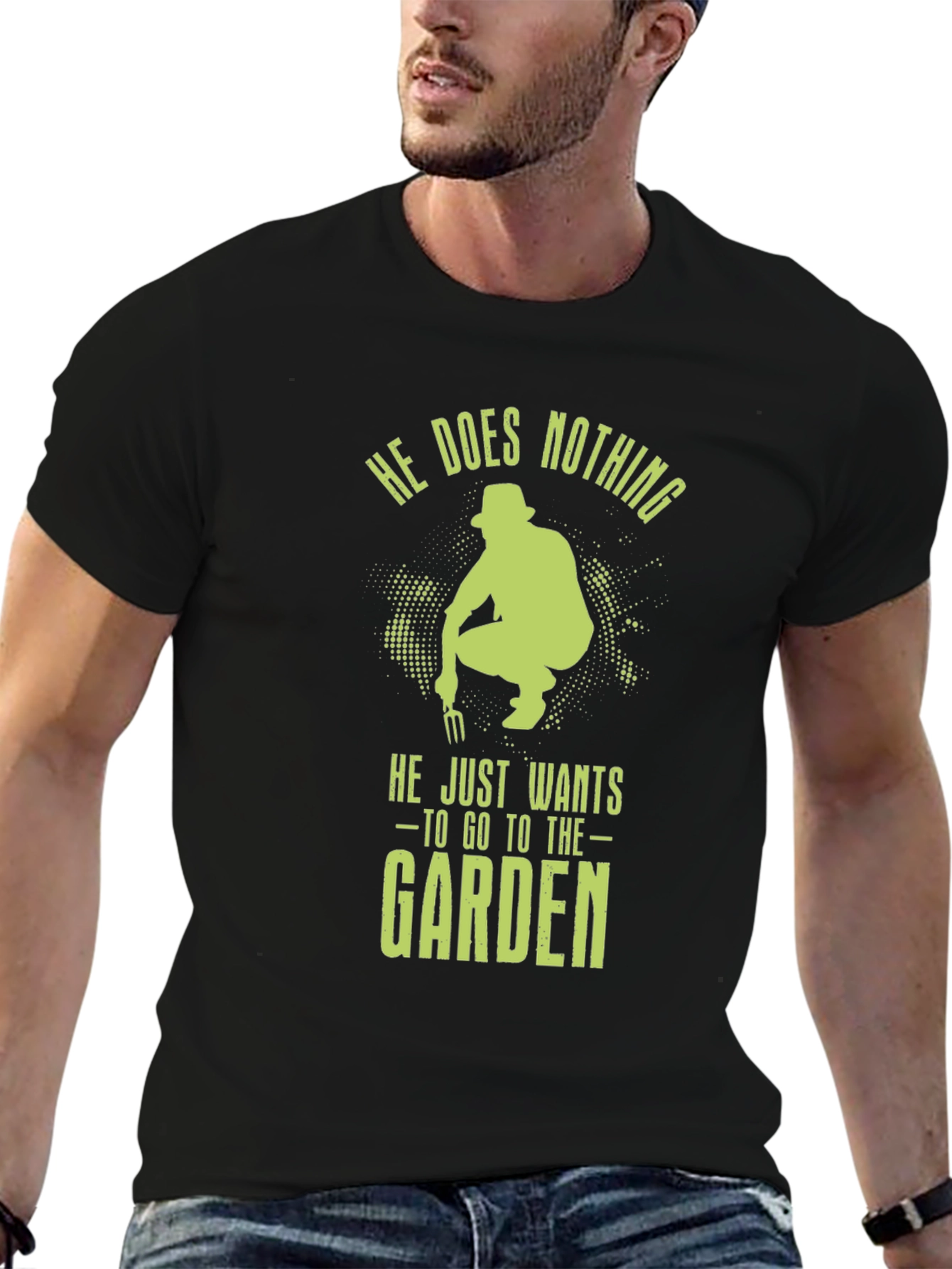 Gardener Graphic Tee - He Does Nothing Garden