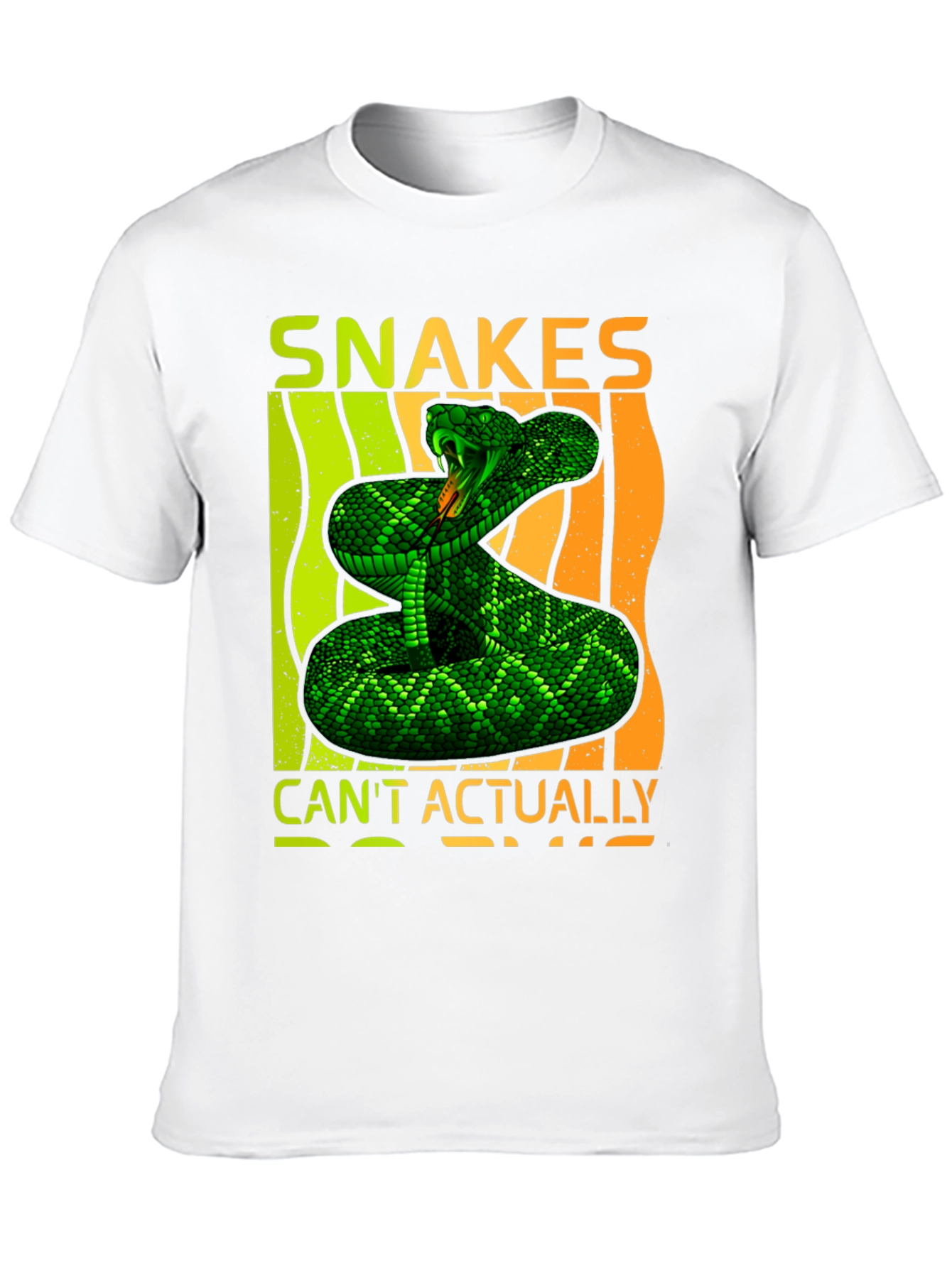 Snakes Cant Actually Black Graphic Tee