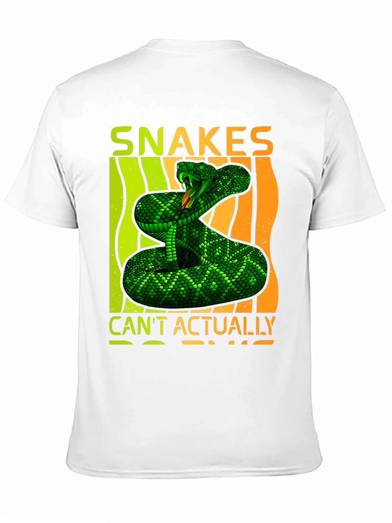Snakes Cant Actually Black Graphic Tee