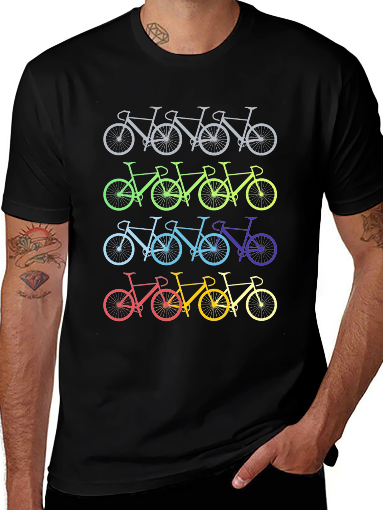 Rainbow Bicycle T-Shirt