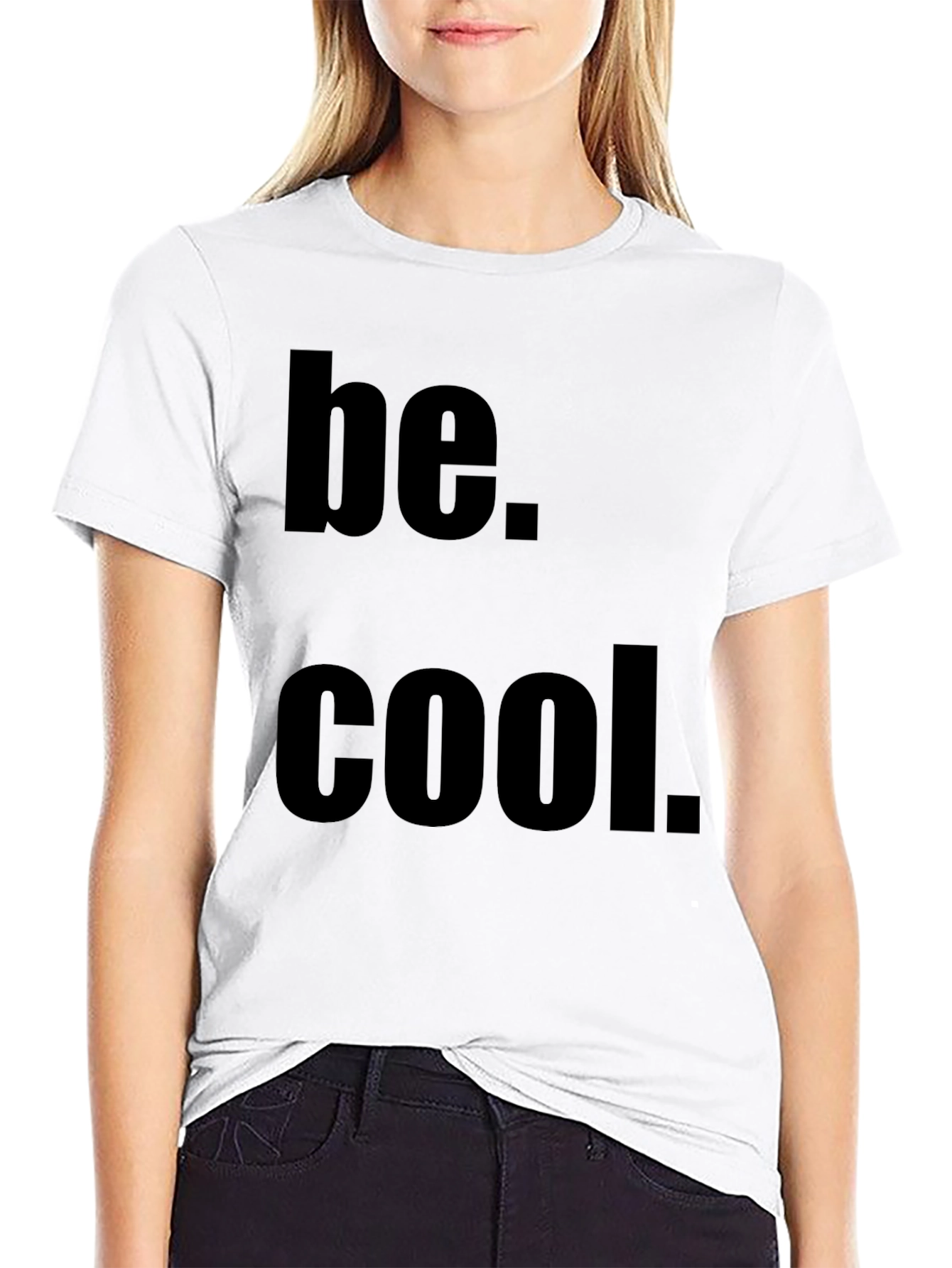 Be Cool Black Graphic Tee