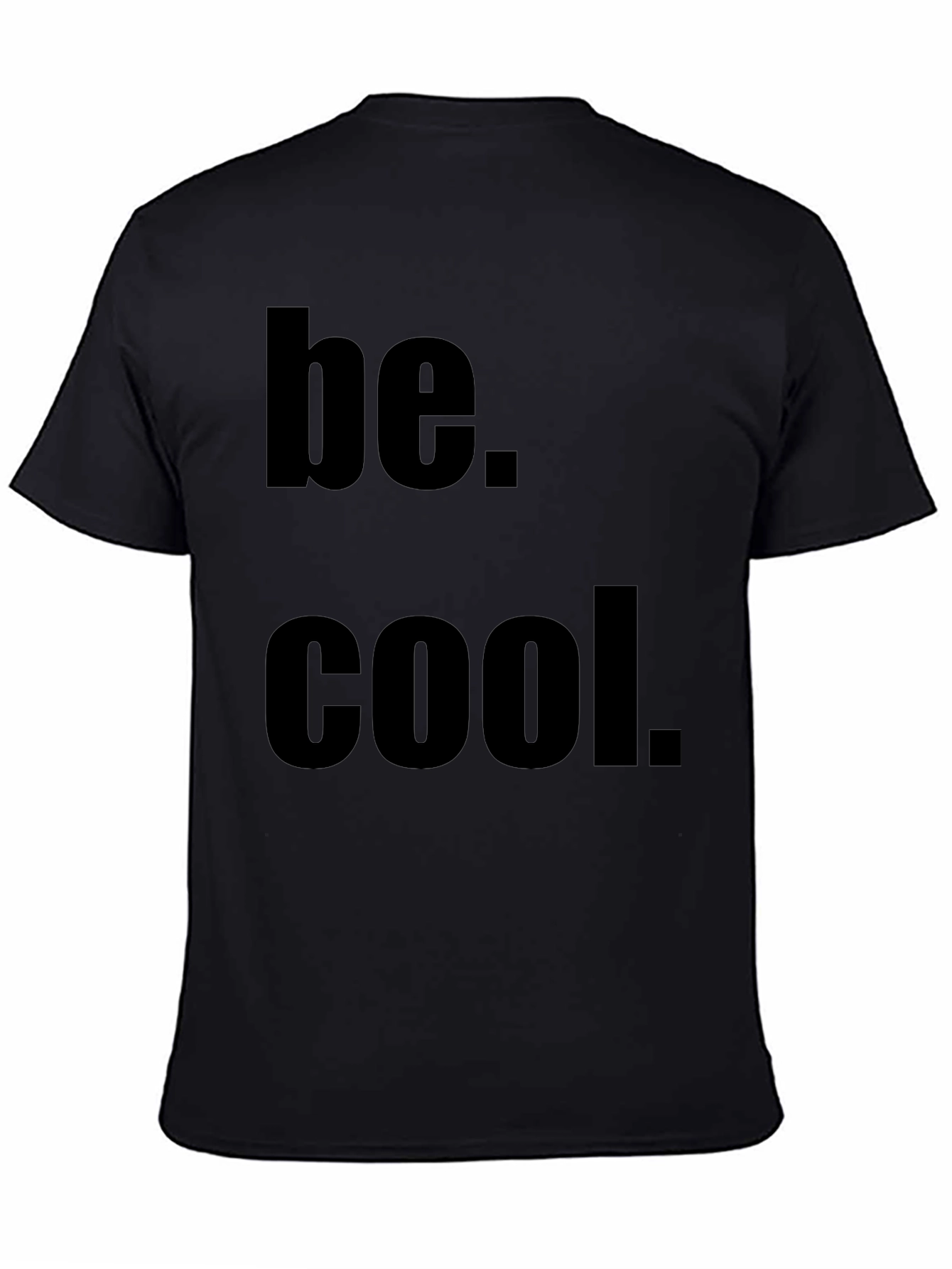 Be Cool Black Graphic Tee