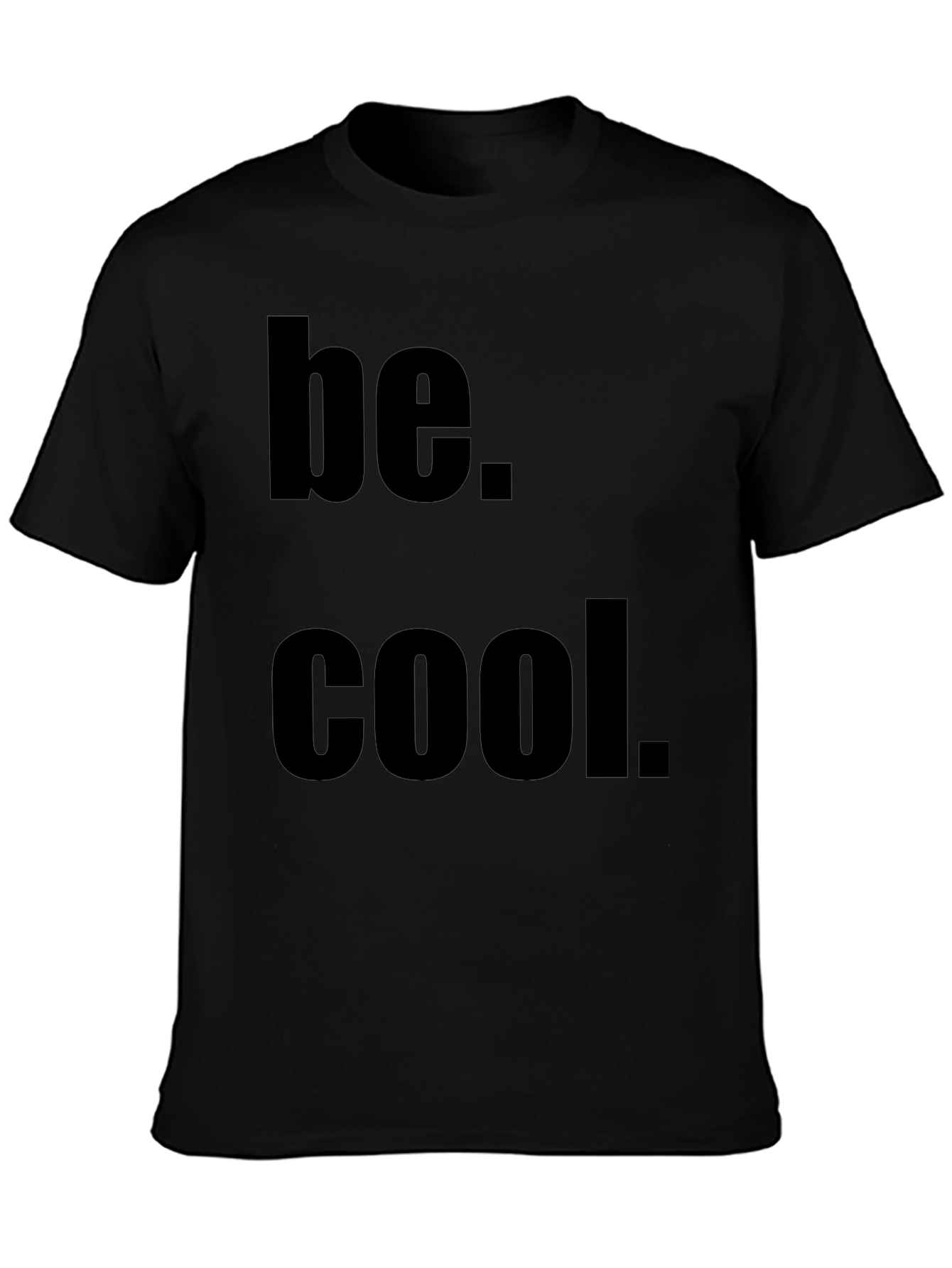 Be Cool Black Graphic Tee