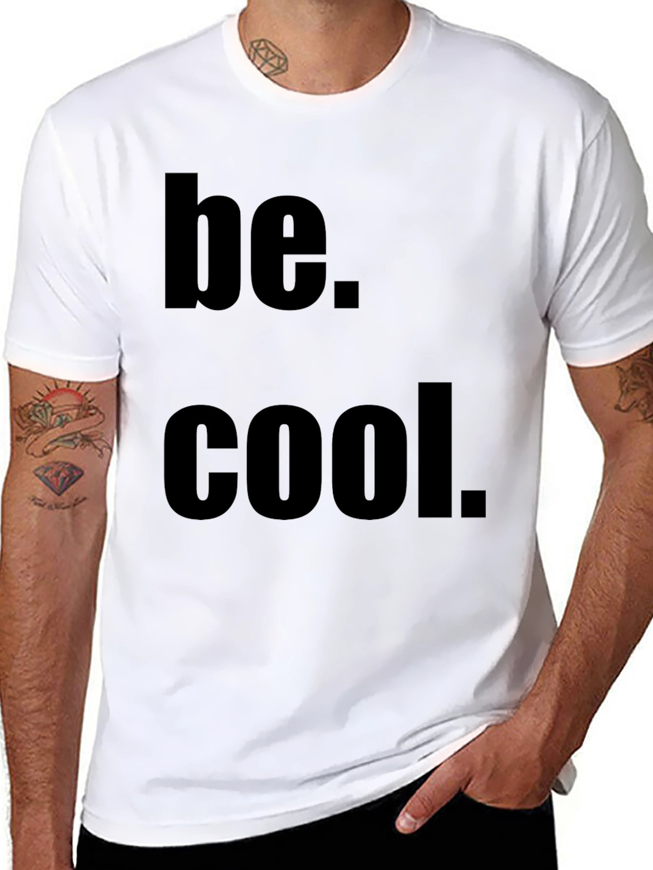 Be Cool Black Graphic Tee
