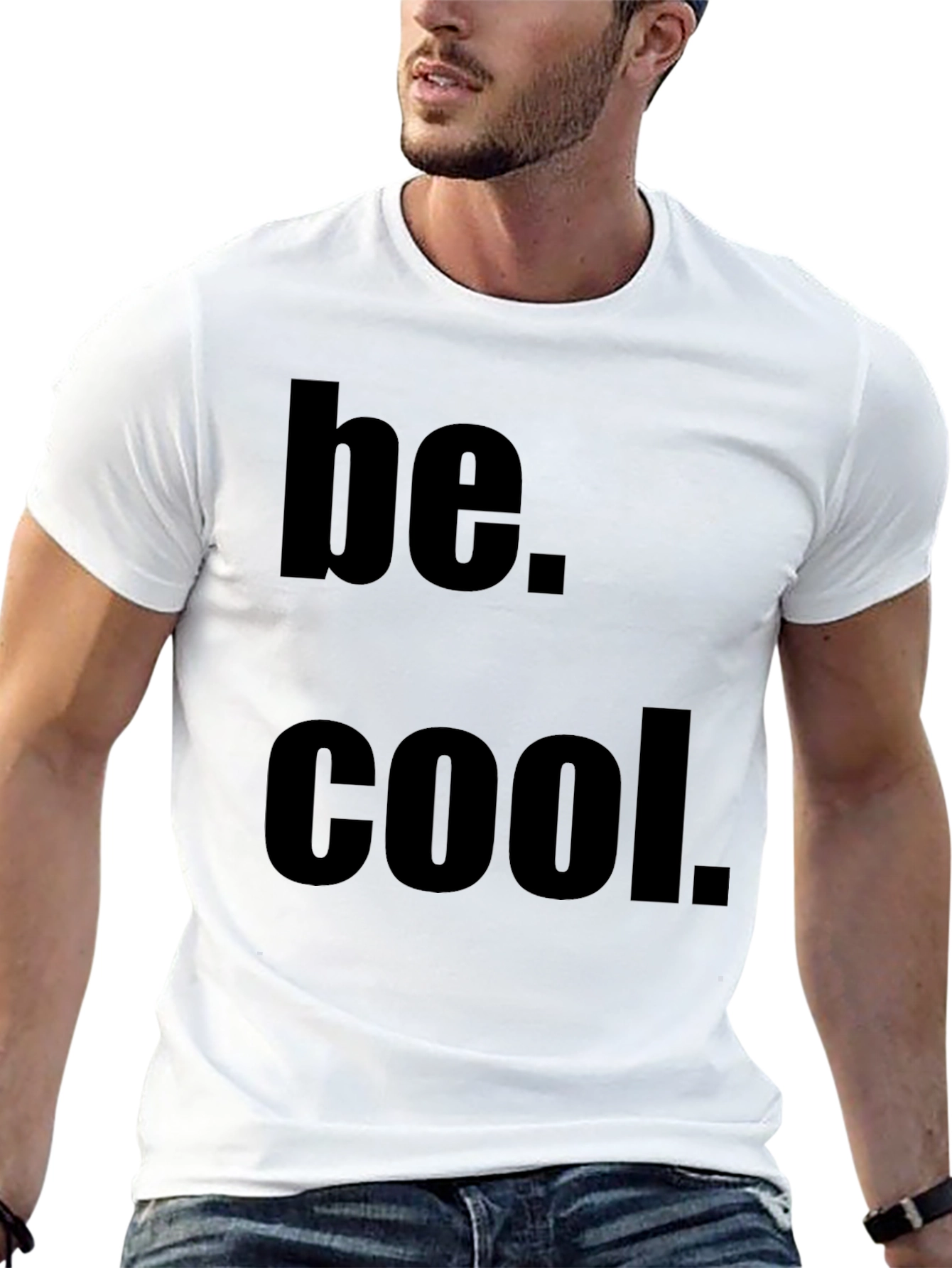 Be Cool Black Graphic Tee
