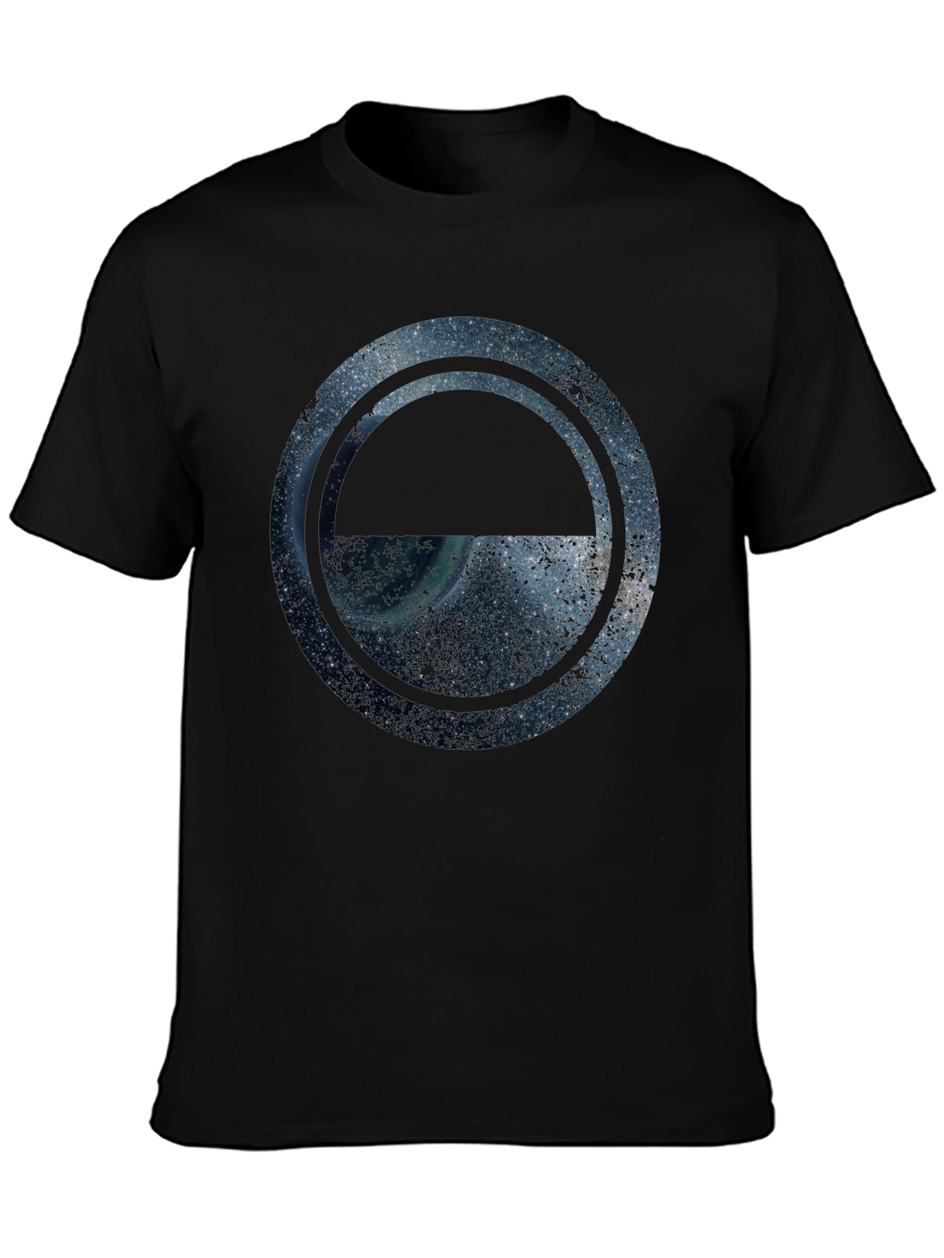 Cosmic Eclipse Graphic Tee - Stylish Mens Crew Neck
